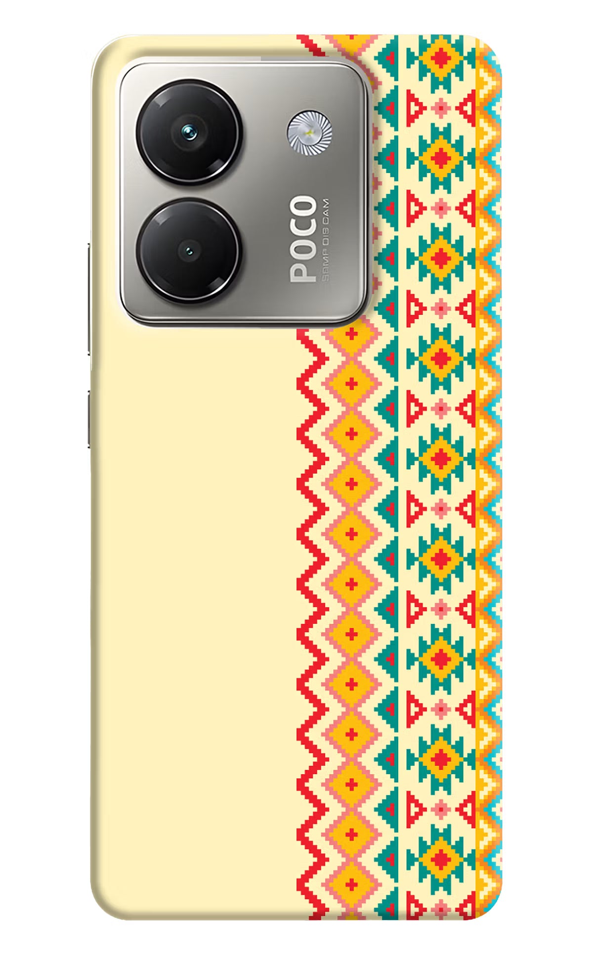 Ethnic Seamless Poco M7 Pro 5G Back Cover - Ethnic Seamless Poco M7 Pro 5G Back Cover Ethnic Seamless Poco M7 Pro 5G Back Cover