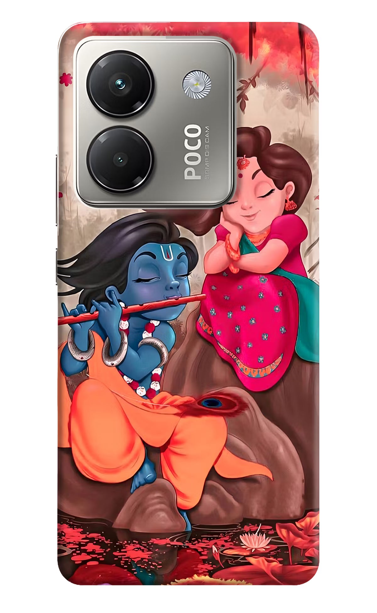 Radhe Krishna Poco M7 Pro 5G Back Cover - Radhe Krishna Poco M7 Pro 5G Back Cover Radhe Krishna Poco M7 Pro 5G Back Cover