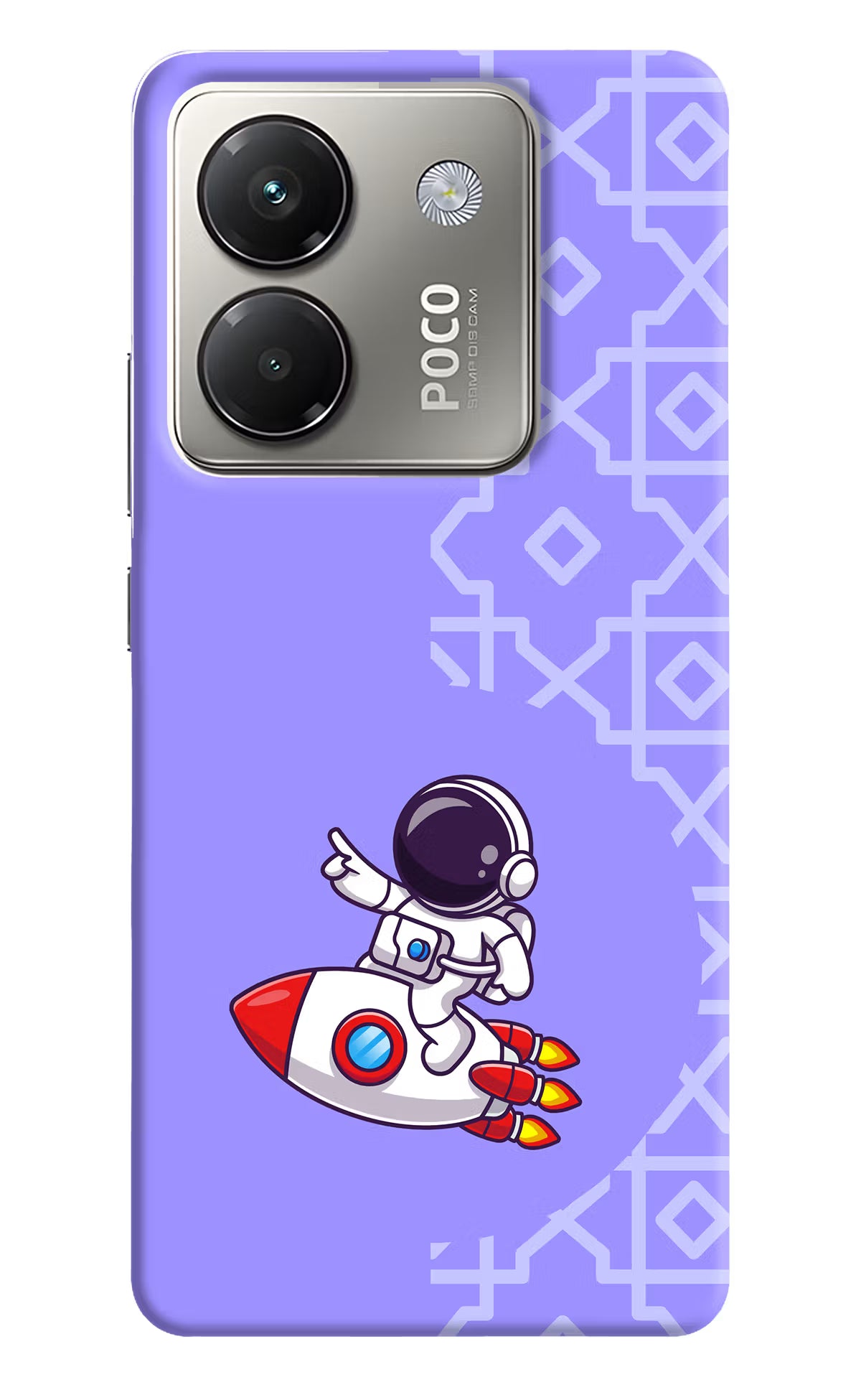 Cute Astronaut Poco M7 Pro 5G Back Cover - Cute Astronaut Poco M7 Pro 5G Back Cover Cute Astronaut Poco M7 Pro 5G Back Cover