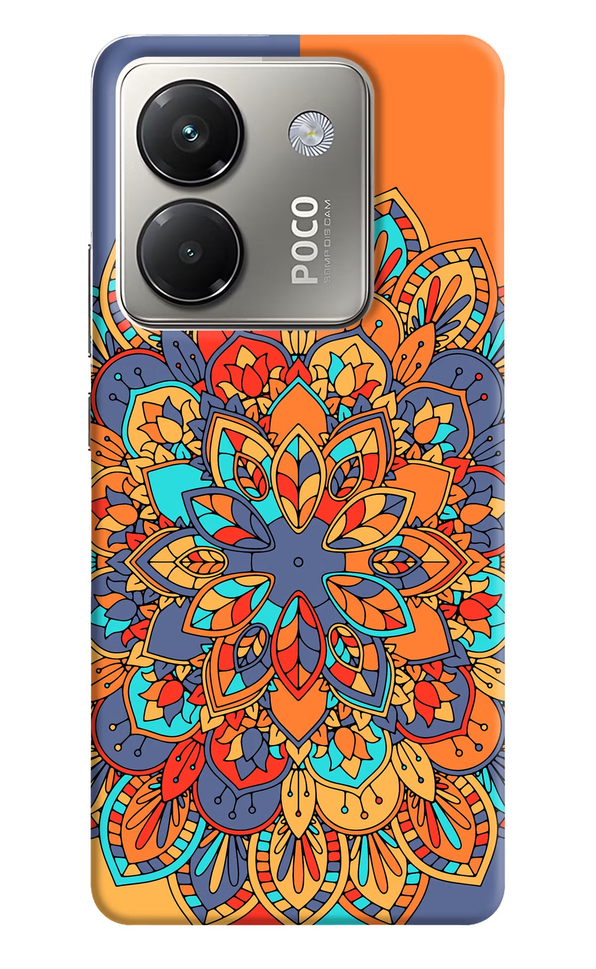 Color Mandala Poco M7 Pro 5G Back Cover - Color Mandala Poco M7 Pro 5G Back Cover Color Mandala Poco M7 Pro 5G Back Cover