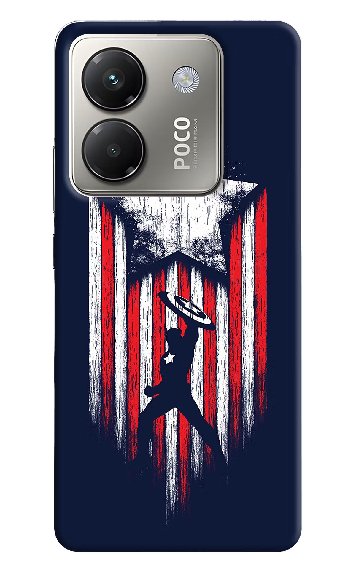 Captain America Marvel Art Poco M7 Pro 5G Back Cover - Captain America Marvel Art Poco M7 Pro 5G Back Cover Captain America Marvel Art Poco M7 Pro 5G Back Cover