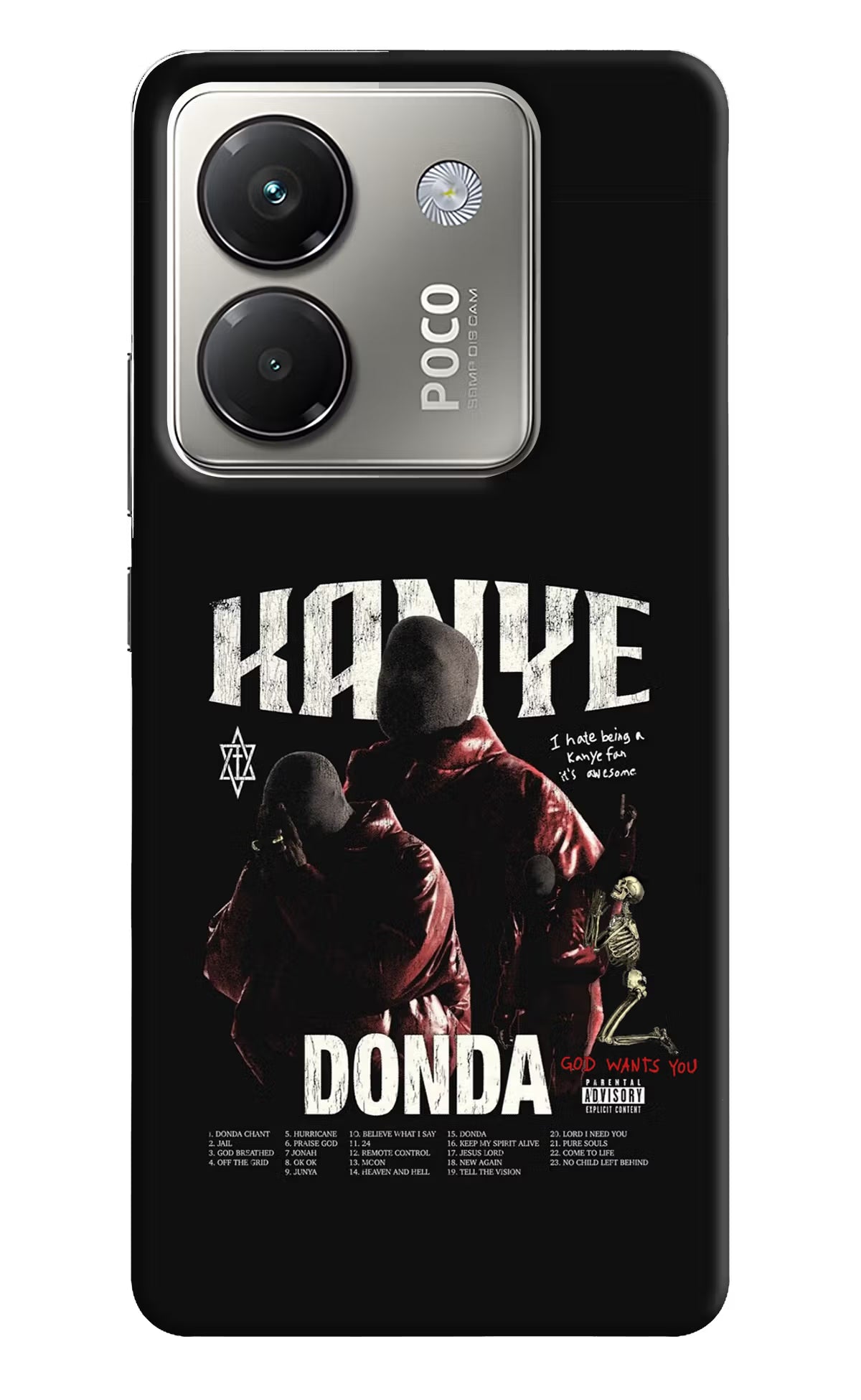 Donda Kanye West Poco M7 Pro 5G Back Cover - Donda Kanye West Poco M7 Pro 5G Back Cover Donda Kanye West Poco M7 Pro 5G Back Cover