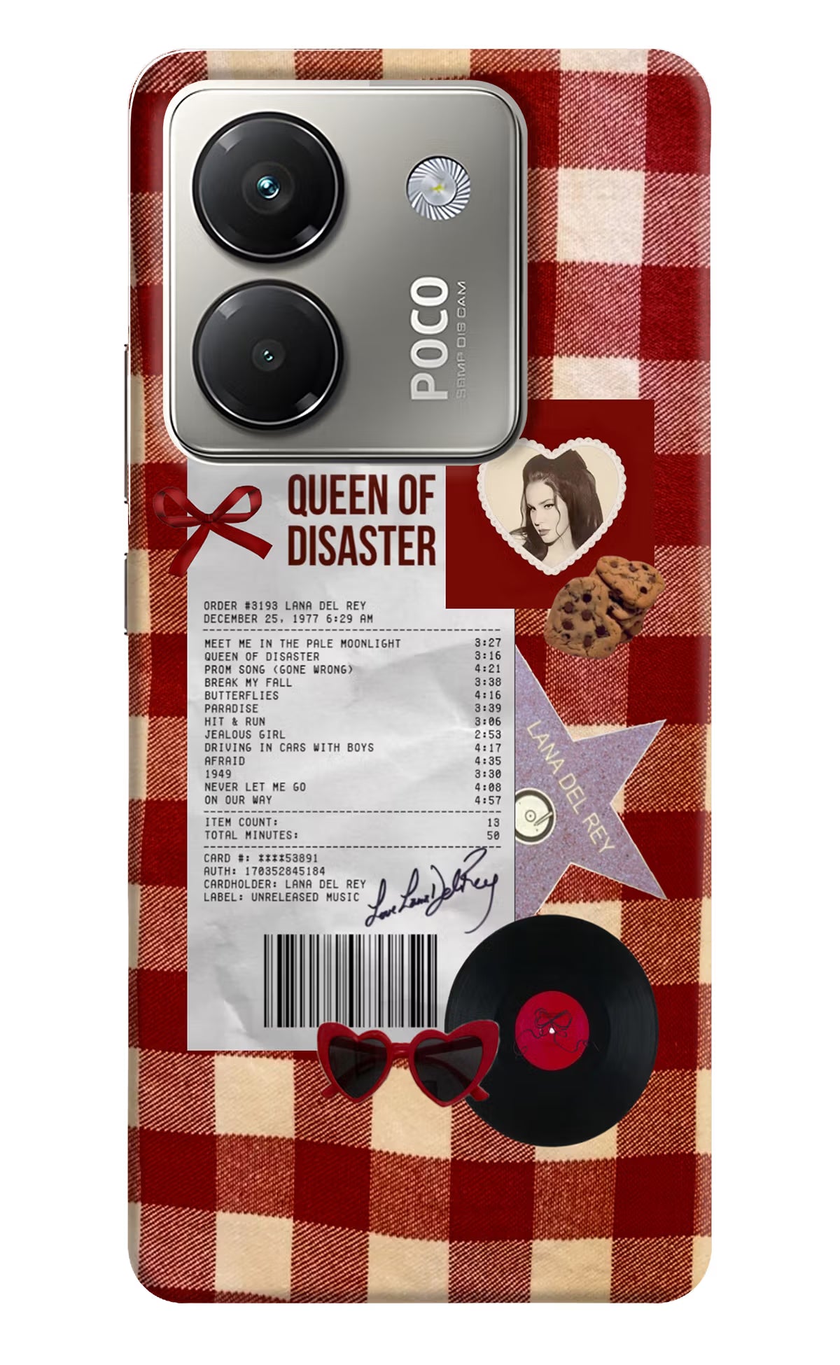 Queen of Disaster Poco M7 Pro 5G Back Cover - Queen of Disaster Poco M7 Pro 5G Back Cover Queen of Disaster Poco M7 Pro 5G Back Cover