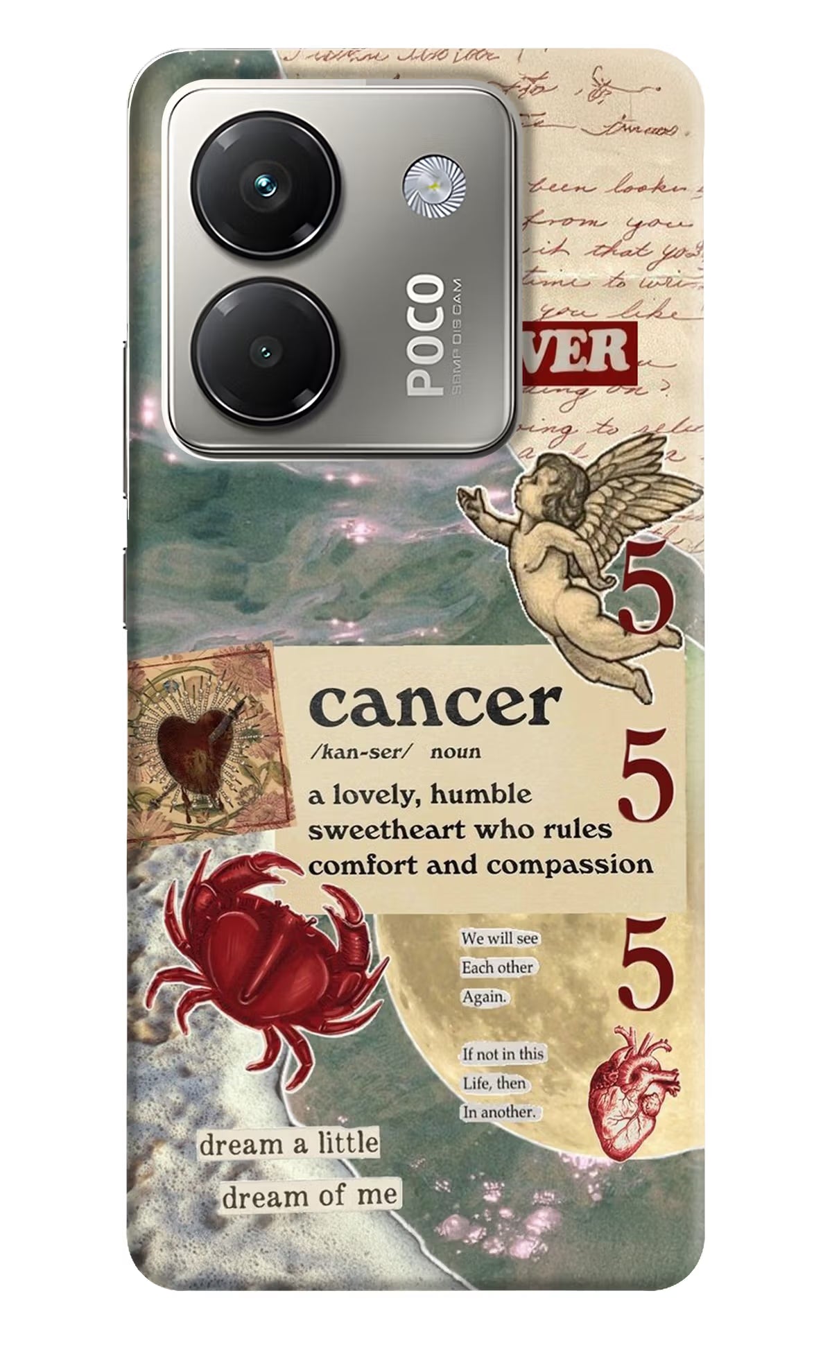 Cancer Zodiac Poco M7 Pro 5G Back Cover - Cancer Zodiac Poco M7 Pro 5G Back Cover Cancer Zodiac Poco M7 Pro 5G Back Cover