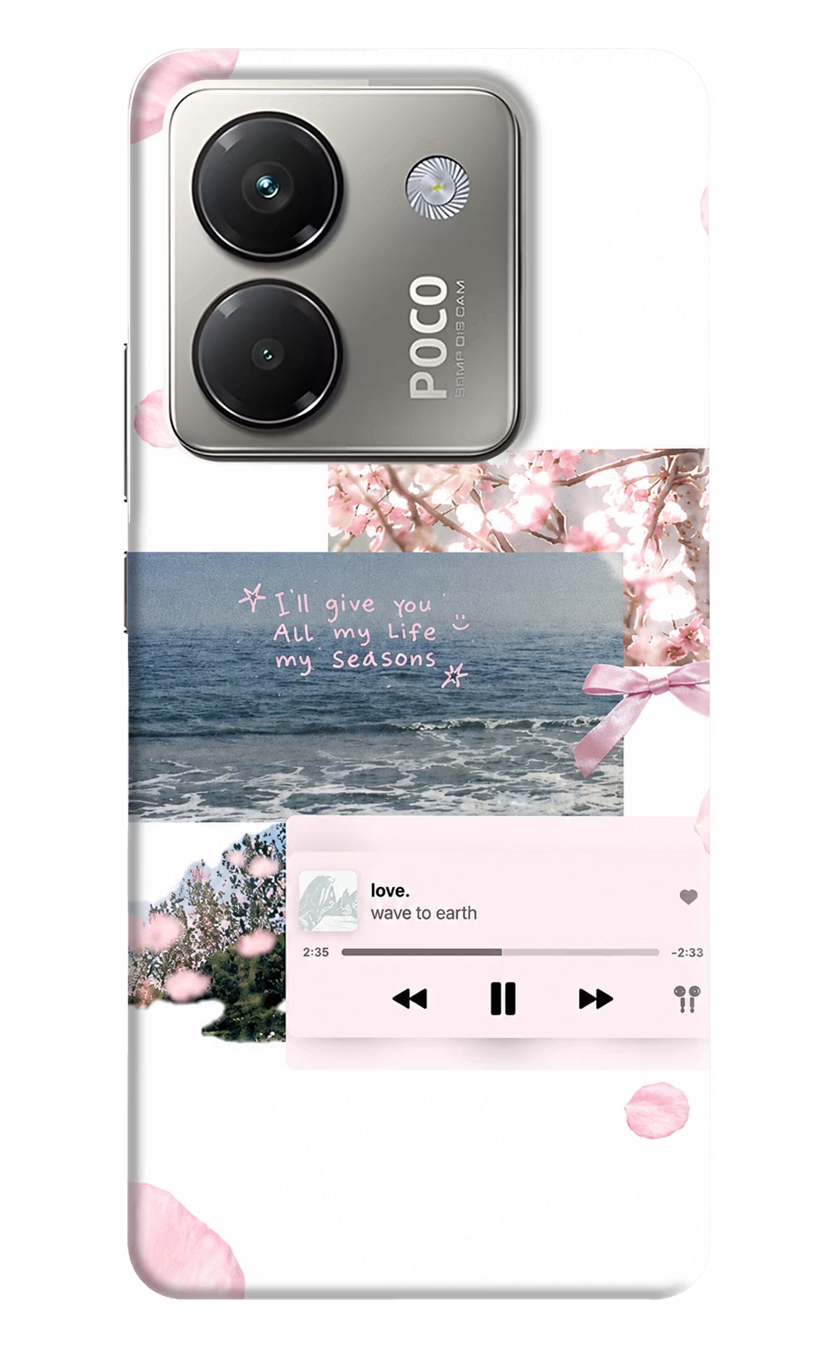 Wave to earth Poco M7 Pro 5G Back Cover - Wave to earth Poco M7 Pro 5G Back Cover Wave to earth Poco M7 Pro 5G Back Cover