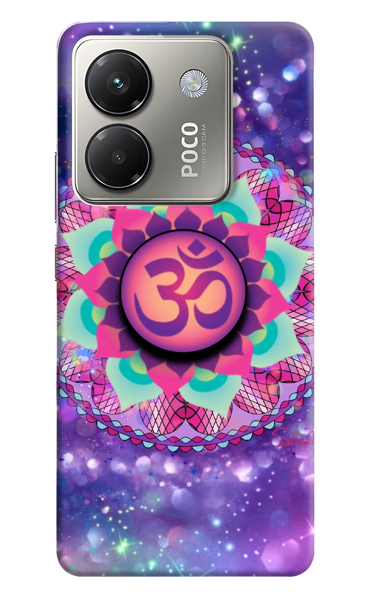 Om Purple Poco M7 Pro 5G Pop Case - Om Purple Poco M7 Pro 5G Pop Case Om Purple Poco M7 Pro 5G Pop Case