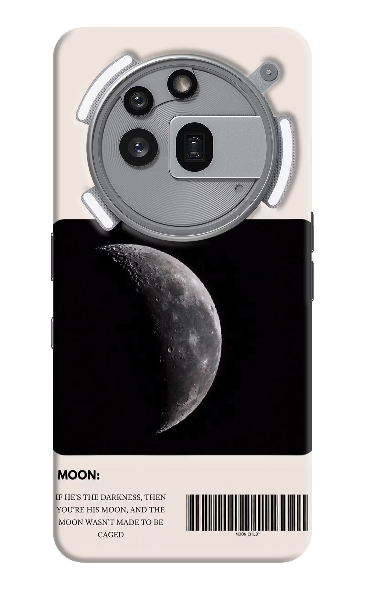 Moon Phase Nothing Phone 3a Pro Back Cover - Moon Phase Nothing Phone 3a Pro Back Cover Moon Phase Nothing Phone 3a Pro Back Cover
