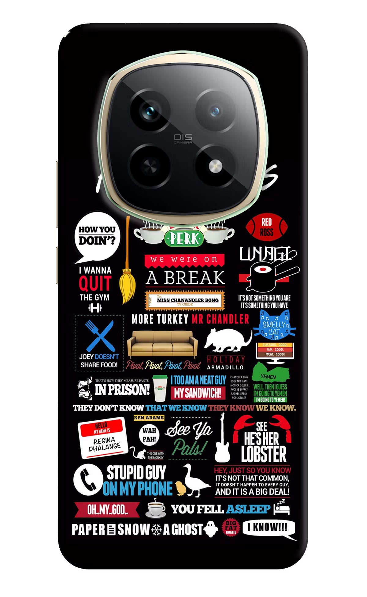 FRIENDS Realme P2 Pro 5G Back Cover - FRIENDS Realme P2 Pro 5G Hard Case Back Cover by Casekaro FRIENDS Realme P2 Pro 5G Hard Case Back Cover by Casekaro