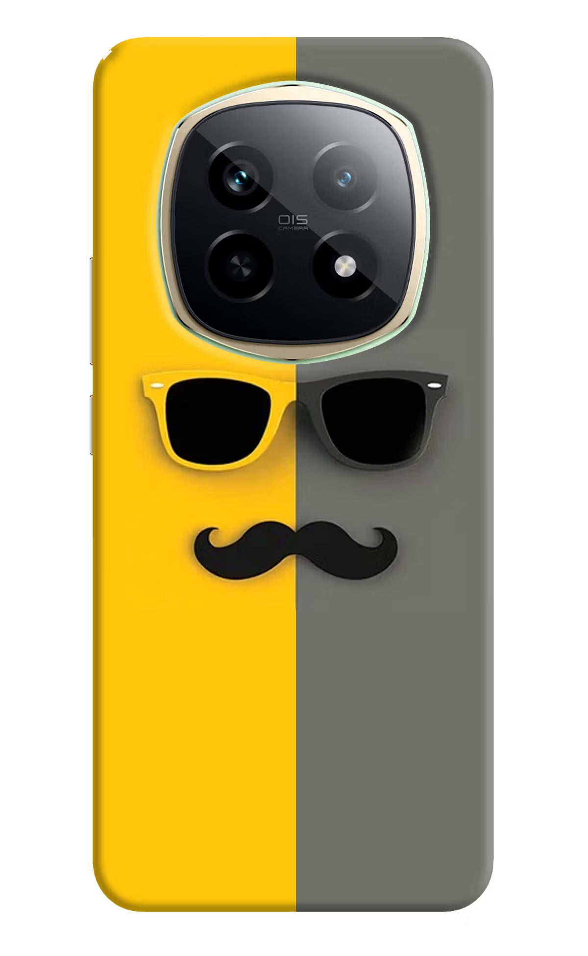 Sunglasses with Mustache Realme P2 Pro 5G Back Cover - Sunglasses with Mustache Realme P2 Pro 5G Hard Case Back Cover by Casekaro Sunglasses with Mustache Realme P2 Pro 5G Hard Case Back Cover by Casekaro