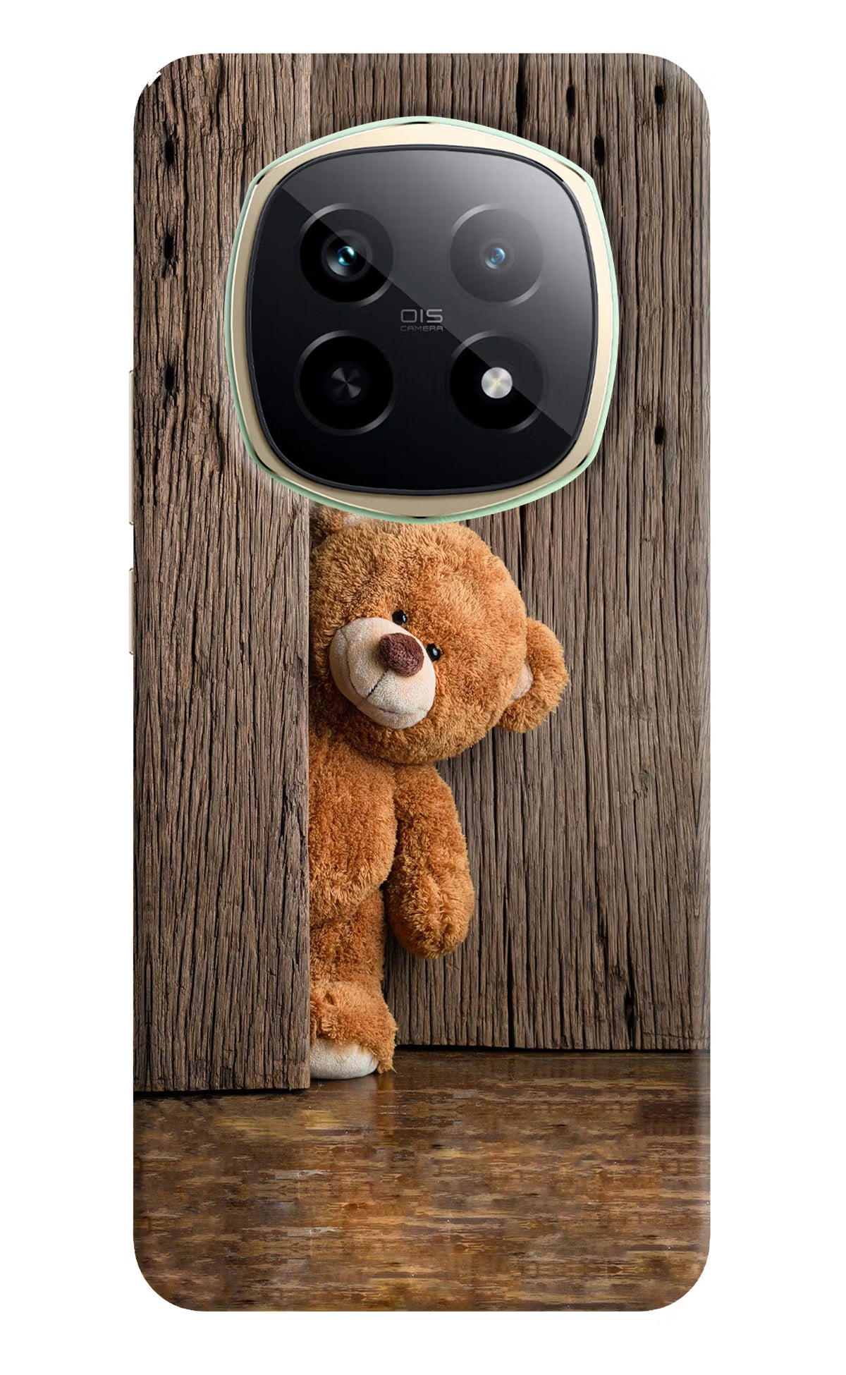 Teddy Wooden Realme P2 Pro 5G Back Cover - Teddy Wooden Realme P2 Pro 5G Hard Case Back Cover by Casekaro Teddy Wooden Realme P2 Pro 5G Hard Case Back Cover by Casekaro