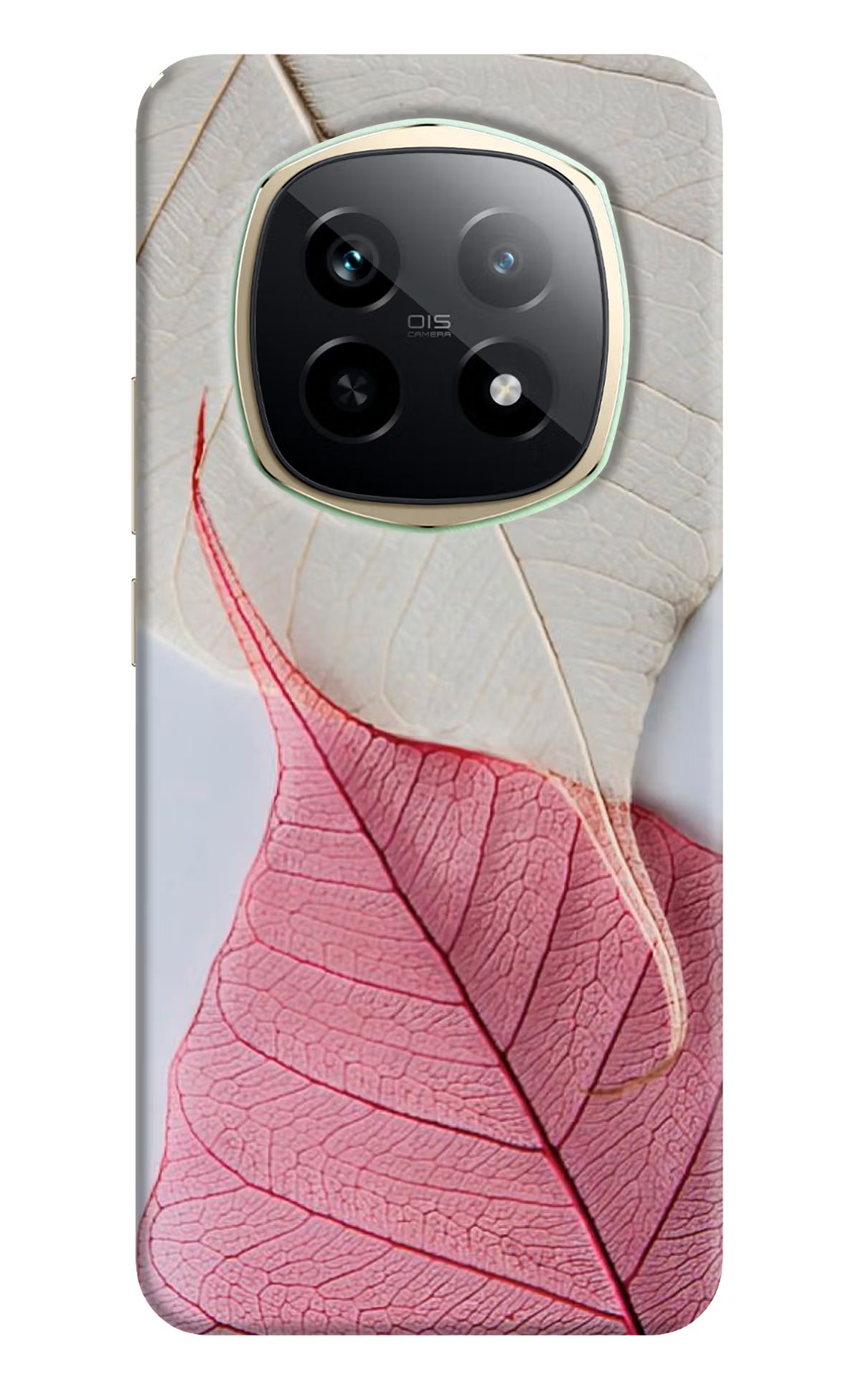 White Pink Leaf Realme P2 Pro 5G Back Cover - White Pink Leaf Realme P2 Pro 5G Hard Case Back Cover by Casekaro White Pink Leaf Realme P2 Pro 5G Hard Case Back Cover by Casekaro