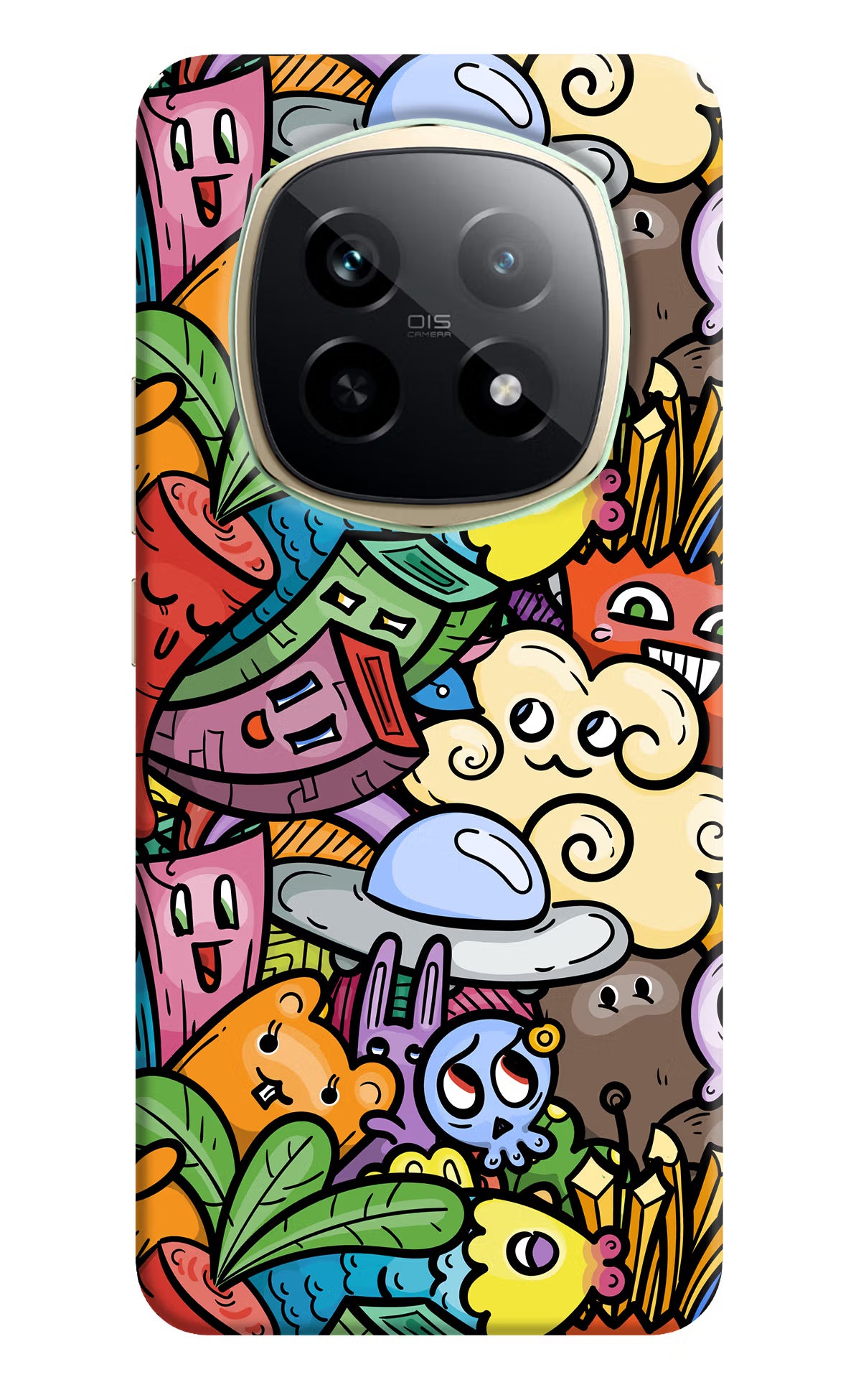 Veggie Doodle Realme P2 Pro 5G Back Cover - Veggie Doodle Realme P2 Pro 5G Hard Case Back Cover by Casekaro Veggie Doodle Realme P2 Pro 5G Hard Case Back Cover by Casekaro