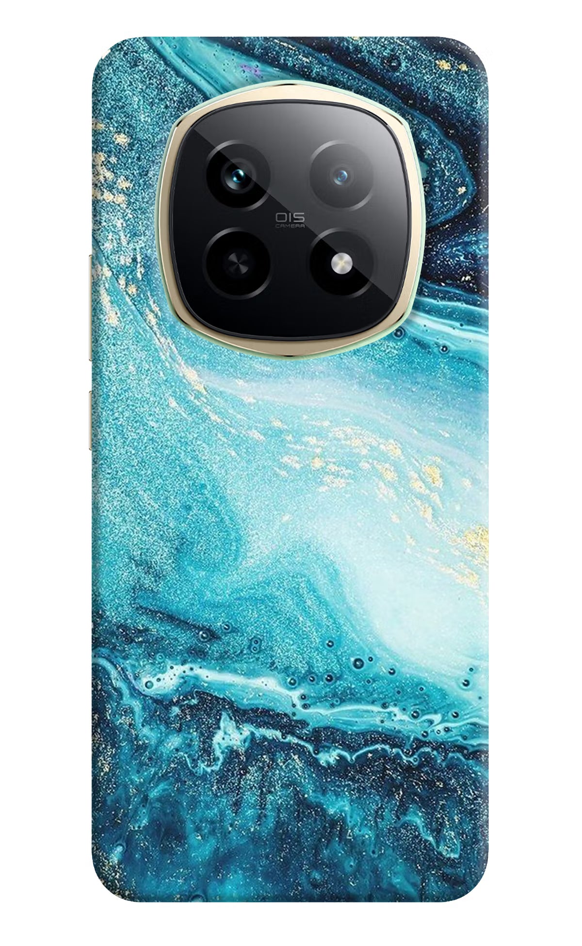 Blue Glitter Marble Realme P2 Pro 5G Back Cover - Blue Glitter Marble Realme P2 Pro 5G Hard Case Back Cover by Casekaro Blue Glitter Marble Realme P2 Pro 5G Hard Case Back Cover by Casekaro