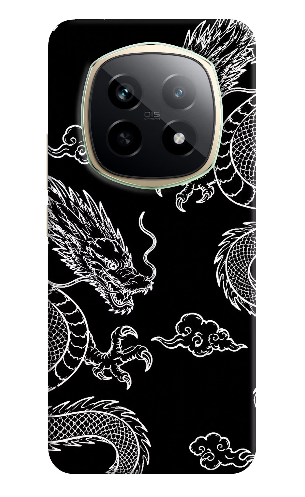 Twin Dragons Realme P2 Pro 5G Back Cover - Twin Dragons Realme P2 Pro 5G Hard Case Back Cover by Casekaro Twin Dragons Realme P2 Pro 5G Hard Case Back Cover by Casekaro