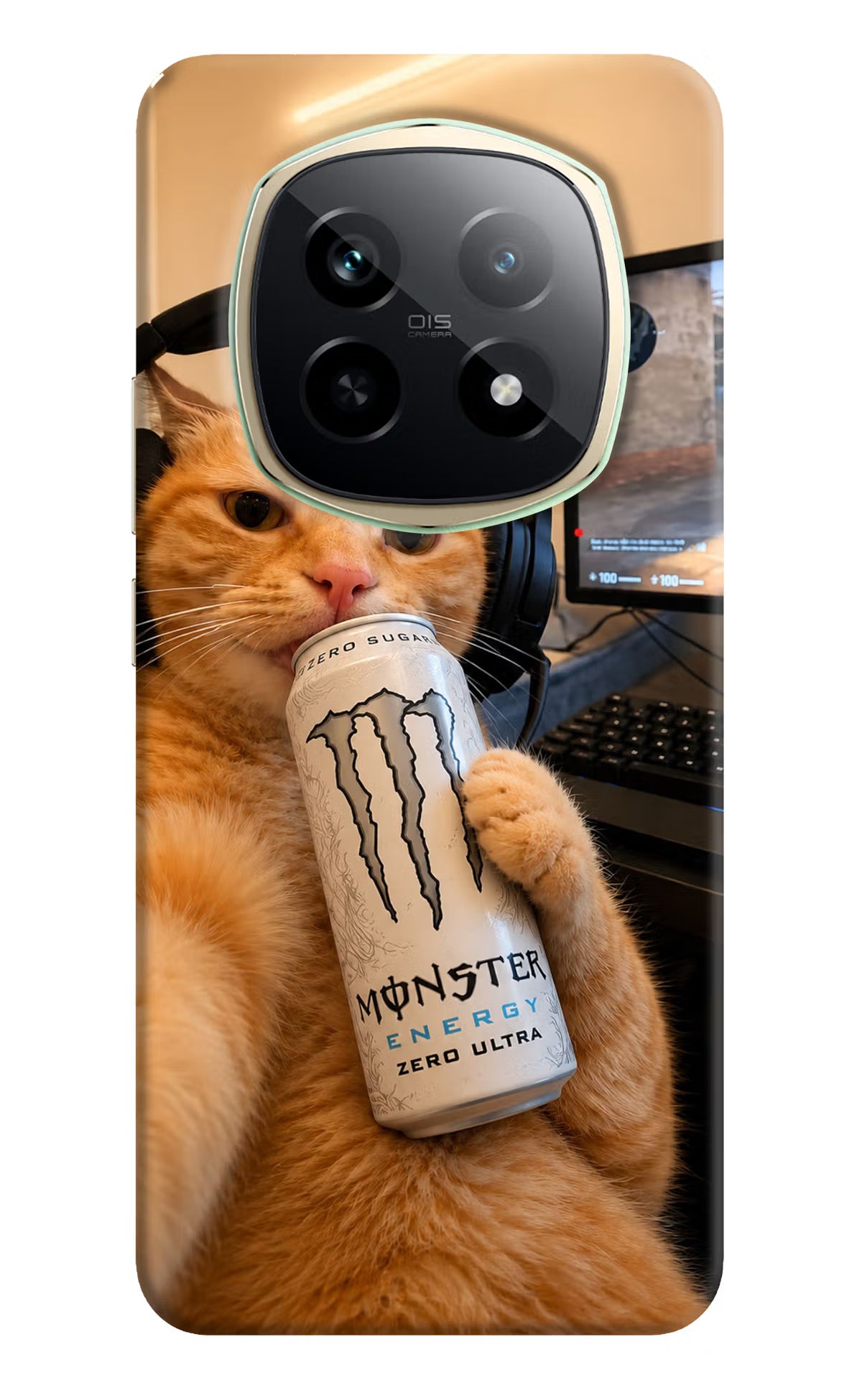 Gamer Cat Energy Realme P2 Pro 5G Back Cover - Gamer Cat Energy Realme P2 Pro 5G Back Cover Gamer Cat Energy Realme P2 Pro 5G Back Cover