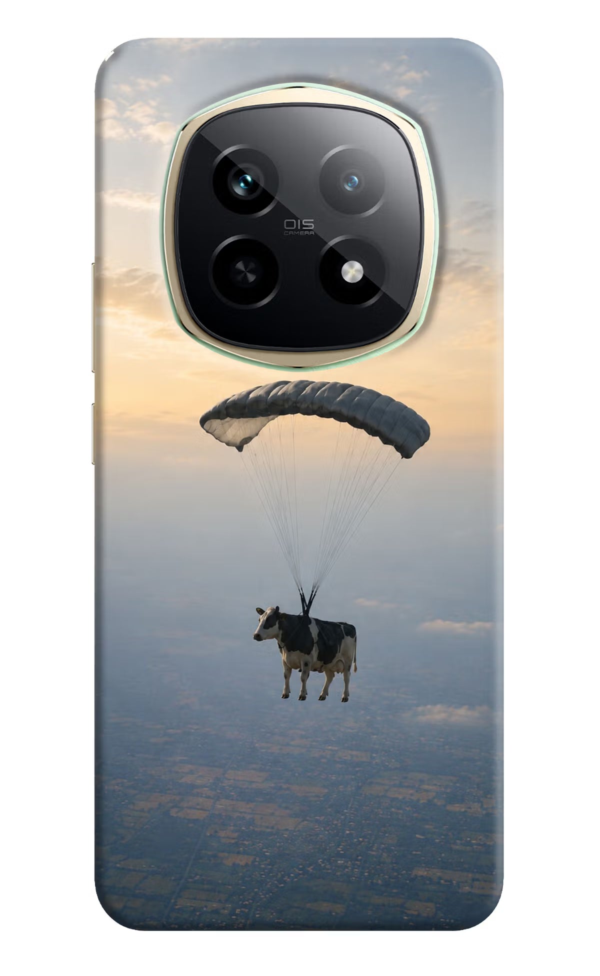 Skydiving Cow Realme P2 Pro 5G Back Cover - Skydiving Cow Realme P2 Pro 5G Back Cover Skydiving Cow Realme P2 Pro 5G Back Cover