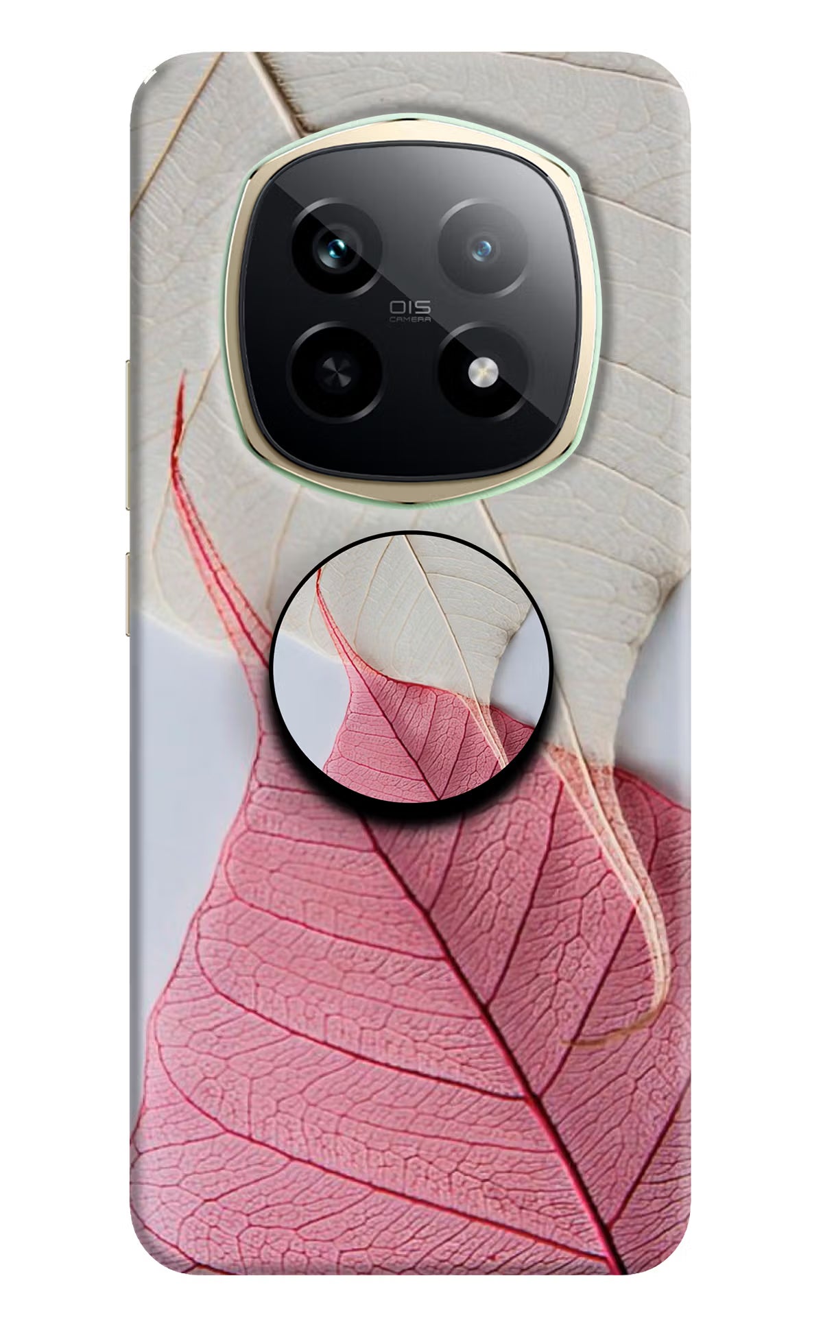 White Pink Leaf Realme P2 Pro 5G Pop Case - White Pink Leaf Realme P2 Pro 5G Pop Case by Casekaro White Pink Leaf Realme P2 Pro 5G Pop Case by Casekaro