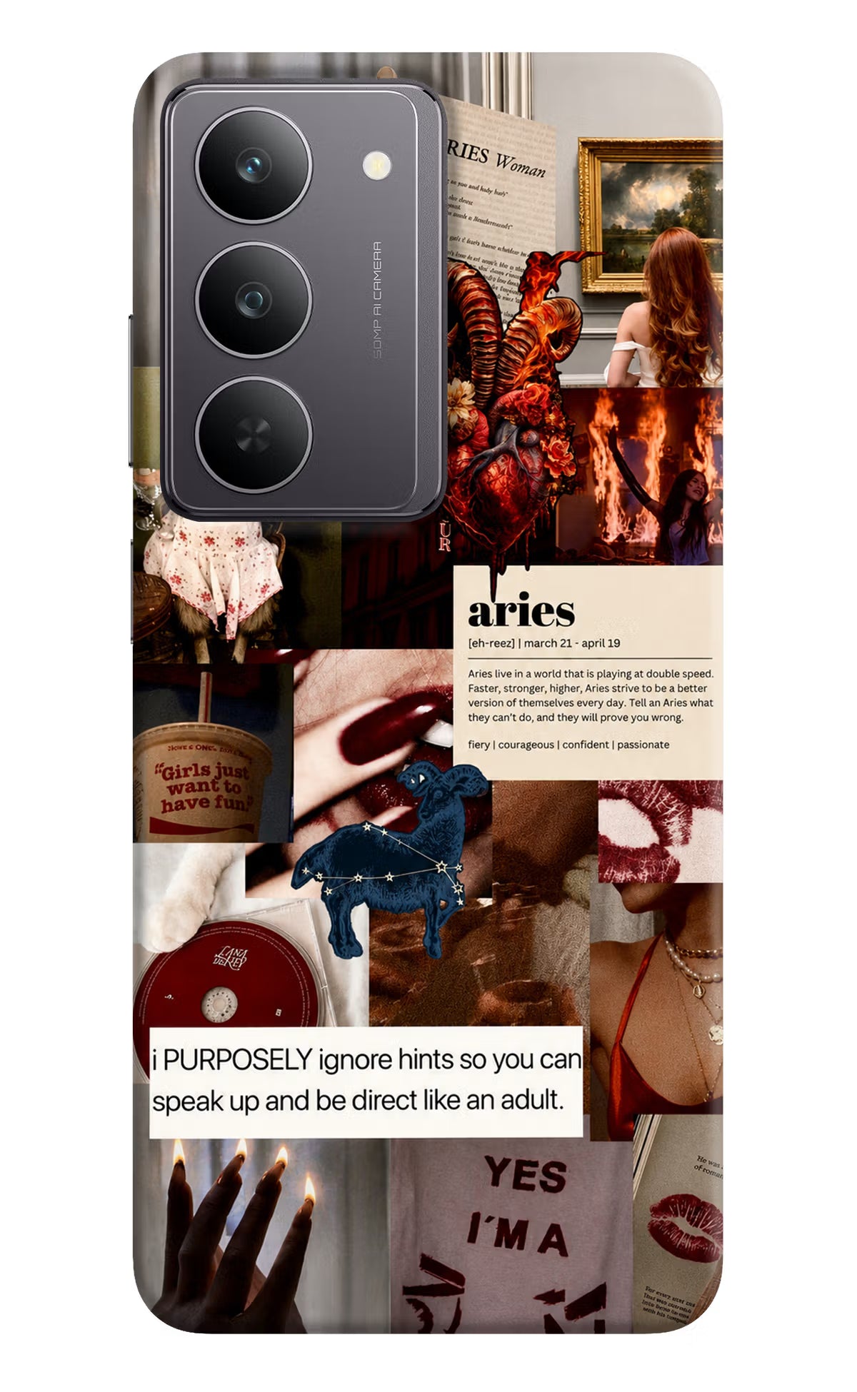 Zodiac Aries Realme 14x 5G Back Cover - Zodiac Aries Realme 14x 5G Back Cover Zodiac Aries Realme 14x 5G Back Cover