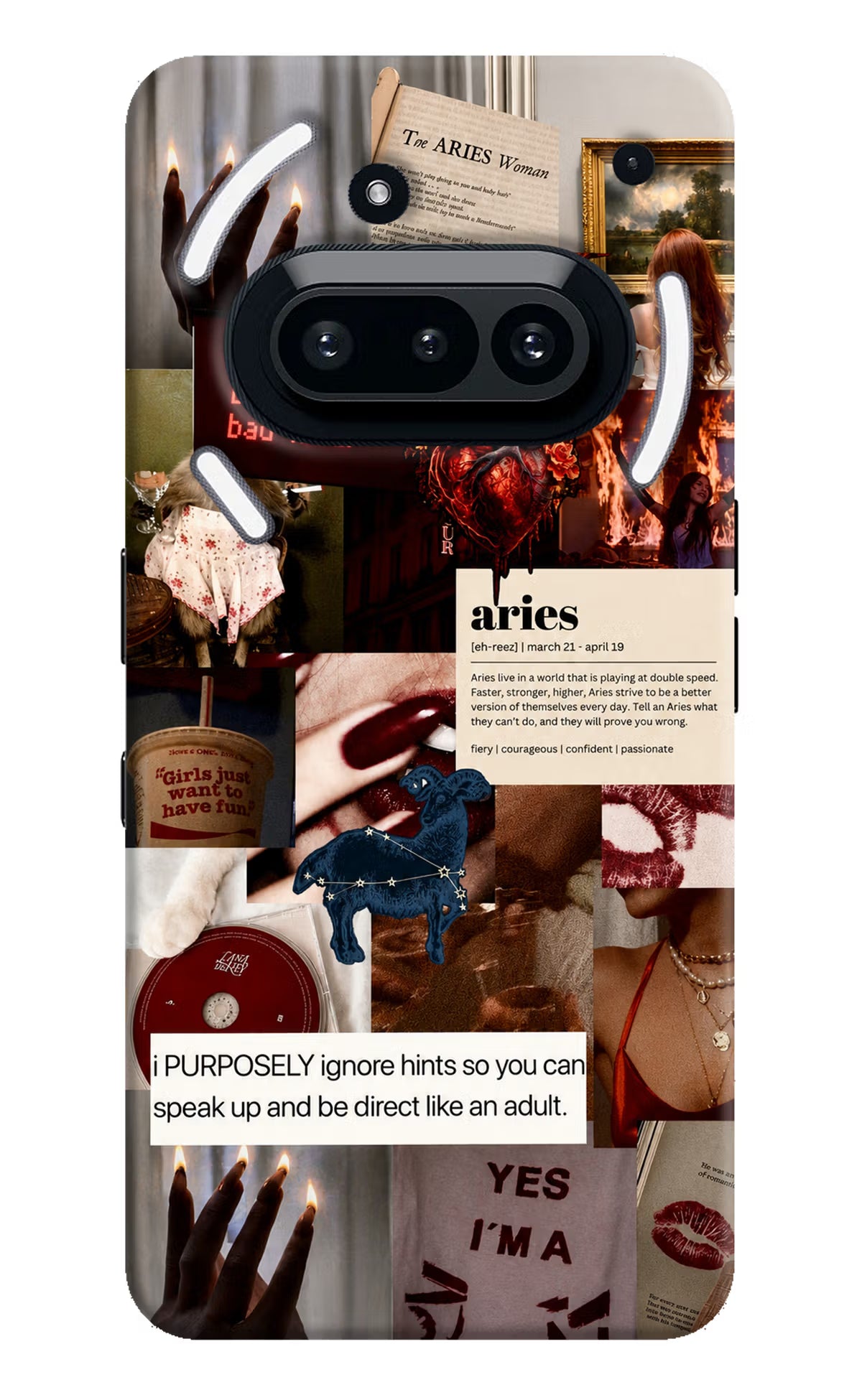 Zodiac Aries Nothing Phone 3A Back Cover - Zodiac Aries Nothing Phone 3A Back Cover Zodiac Aries Nothing Phone 3A Back Cover