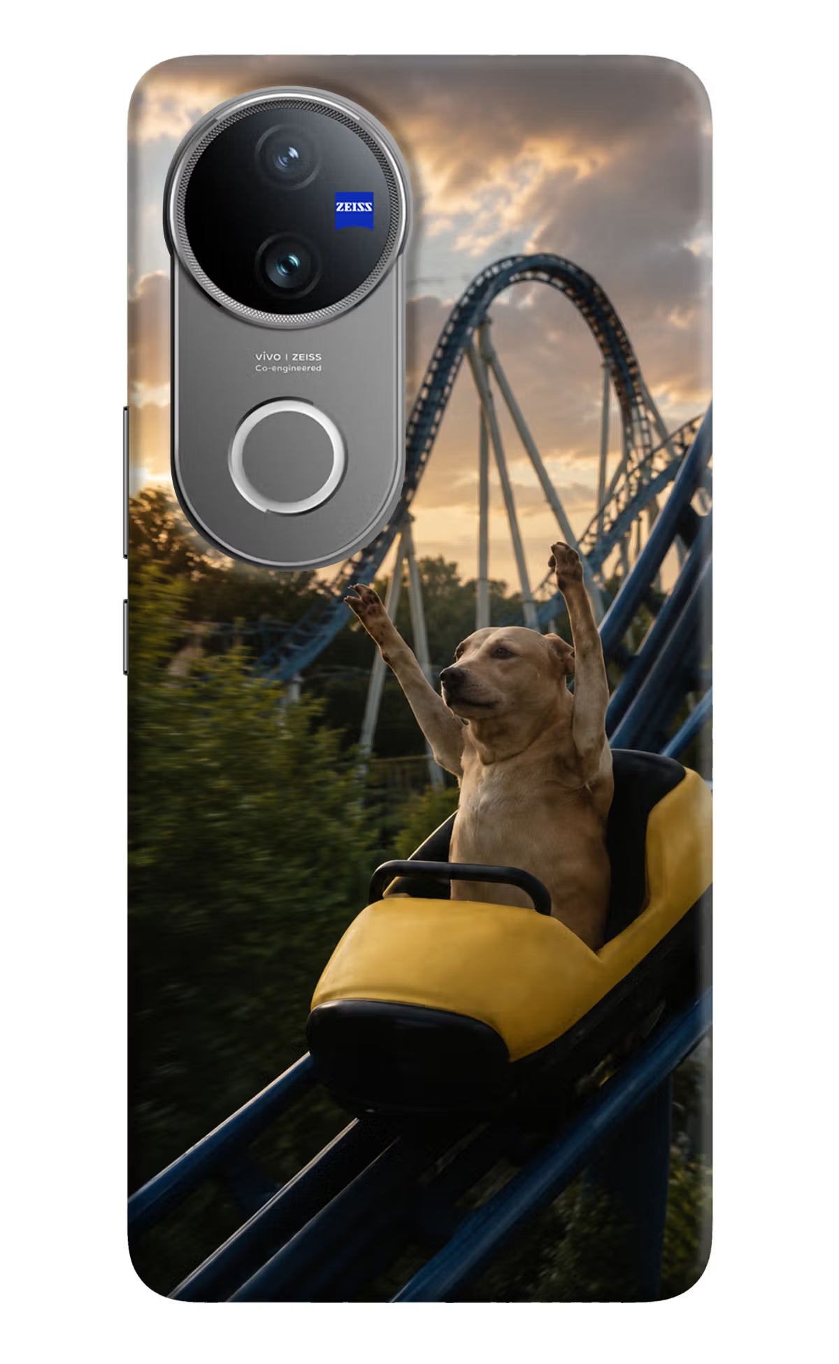 Rollercoaster Dog Vivo V50 5G Back Cover - Rollercoaster Dog Vivo V50 5G Back Cover Rollercoaster Dog Vivo V50 5G Back Cover