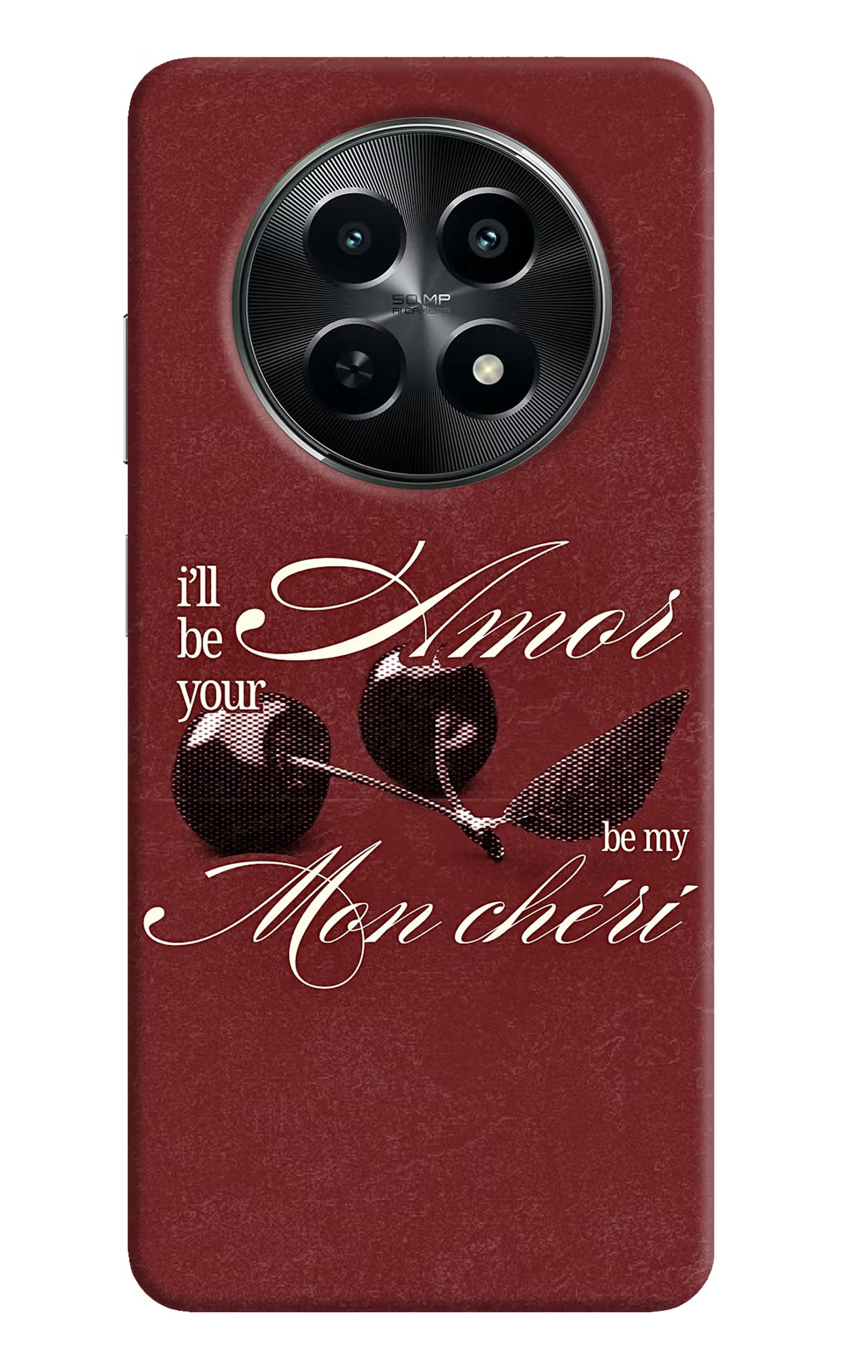 Velvet Cherry Realme C65 5G Back Cover - Velvet Cherry Realme C65 5G Back Cover Velvet Cherry Realme C65 5G Back Cover
