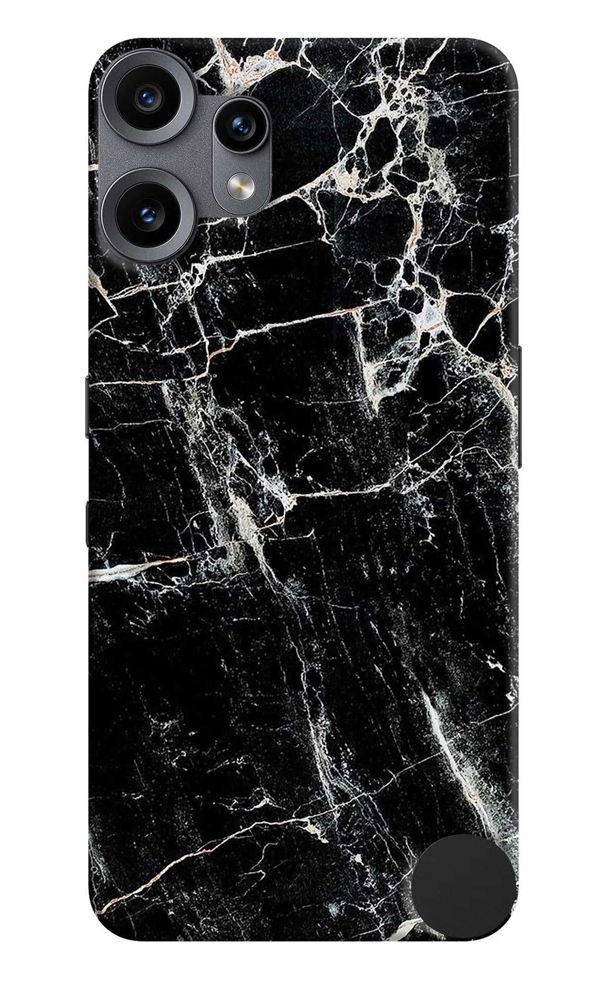 Black Marble Texture CMF by Nothing Phone 2 Pro Back Cover - Black Marble Texture CMF by Nothing Phone 2 Pro Hard Case Back Cover by Casekaro Black Marble Texture CMF by Nothing Phone 2 Pro Hard Case Back Cover by Casekaro