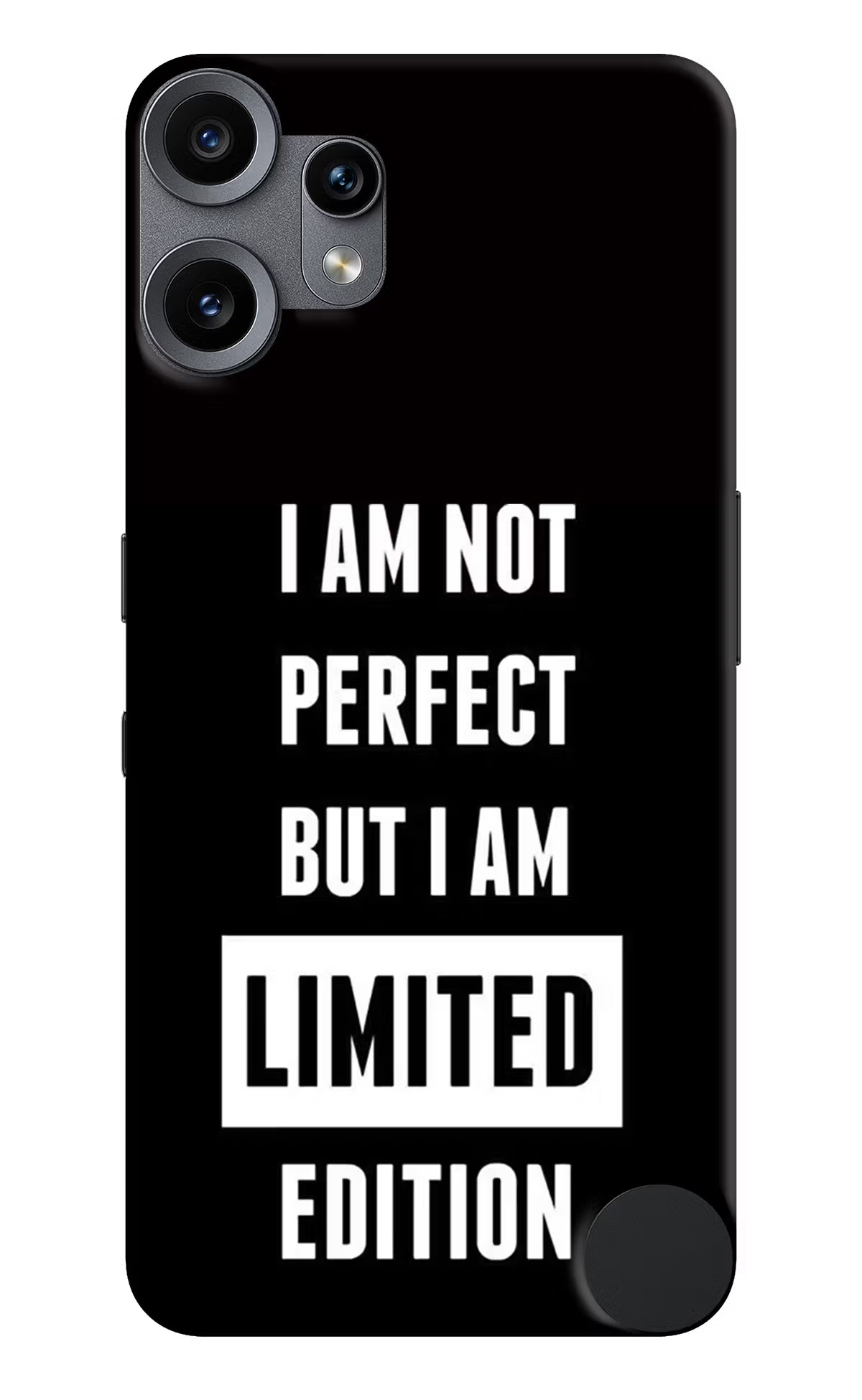 I Am Not Perfect But I Am Limited Edition CMF by Nothing Phone 2 Pro Back Cover - I Am Not Perfect But I Am Limited Edition CMF by Nothing Phone 2 Pro Hard Case Back Cover by Casekaro I Am Not Perfect But I Am Limited Edition CMF by Nothing Phone 2 Pro Hard Case Back Cover by Casekaro
