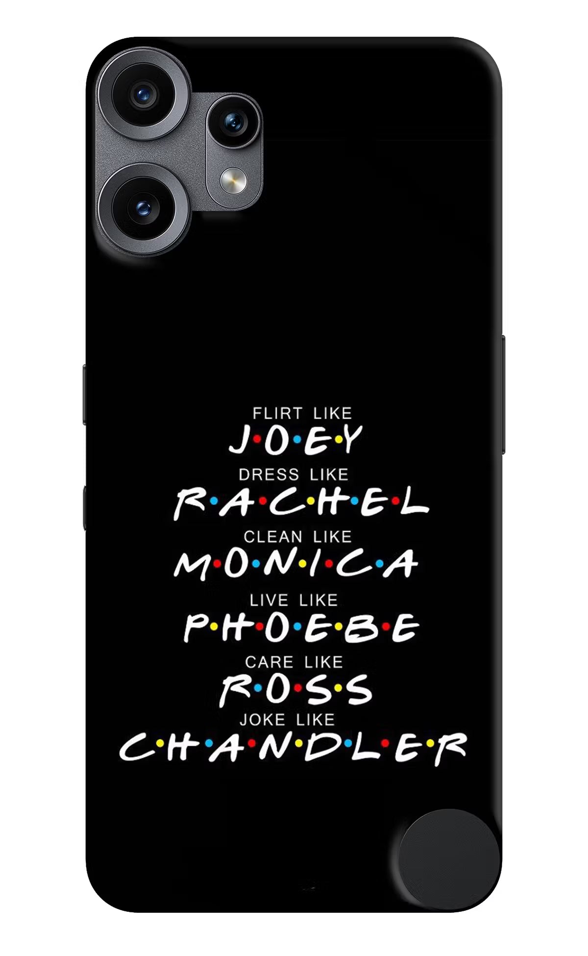 FRIENDS Character CMF by Nothing Phone 2 Pro Back Cover - FRIENDS Character CMF by Nothing Phone 2 Pro Hard Case Back Cover by Casekaro FRIENDS Character CMF by Nothing Phone 2 Pro Hard Case Back Cover by Casekaro