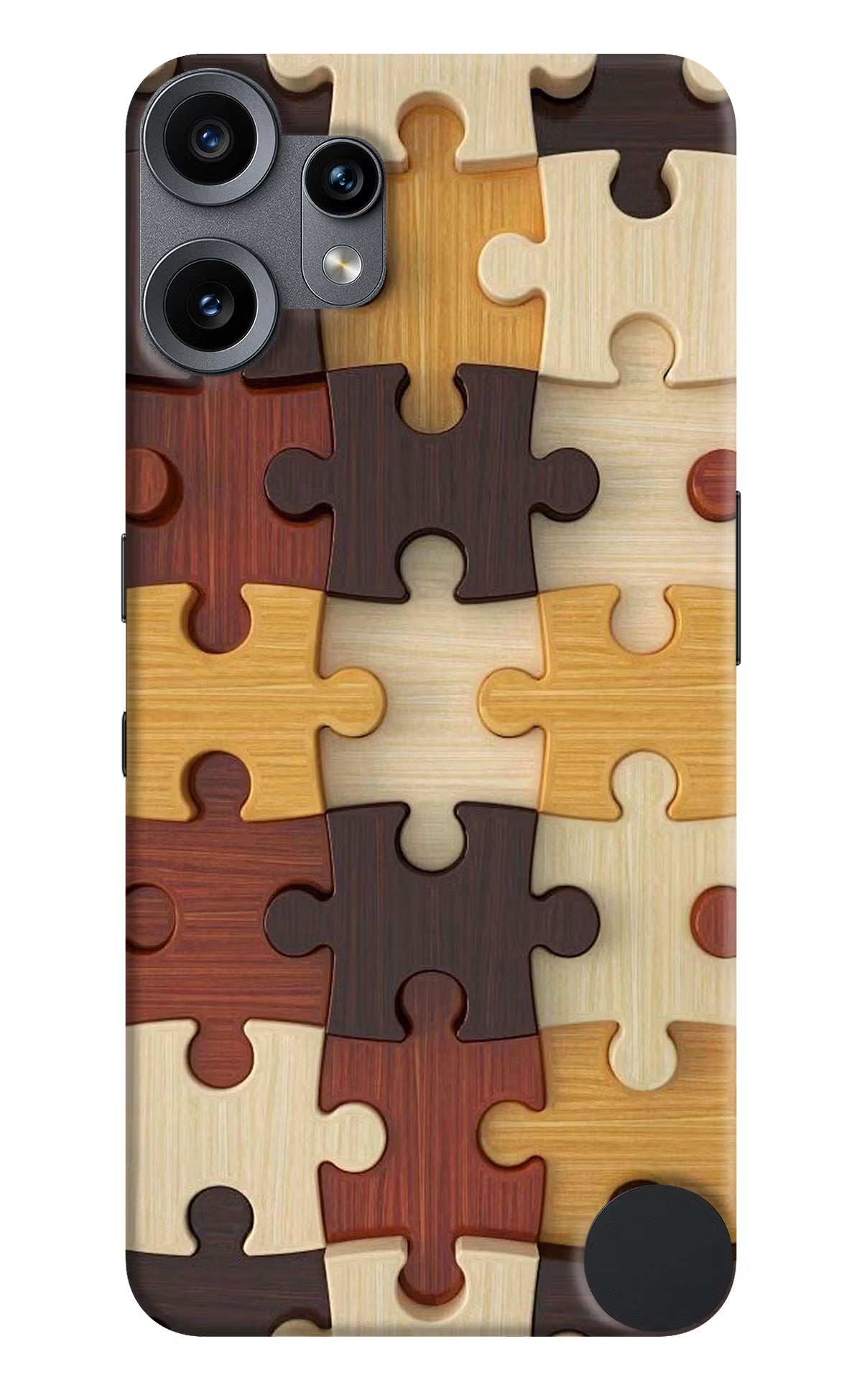 Wooden Puzzle CMF by Nothing Phone 2 Pro Back Cover - Wooden Puzzle CMF by Nothing Phone 2 Pro Hard Case Back Cover by Casekaro Wooden Puzzle CMF by Nothing Phone 2 Pro Hard Case Back Cover by Casekaro