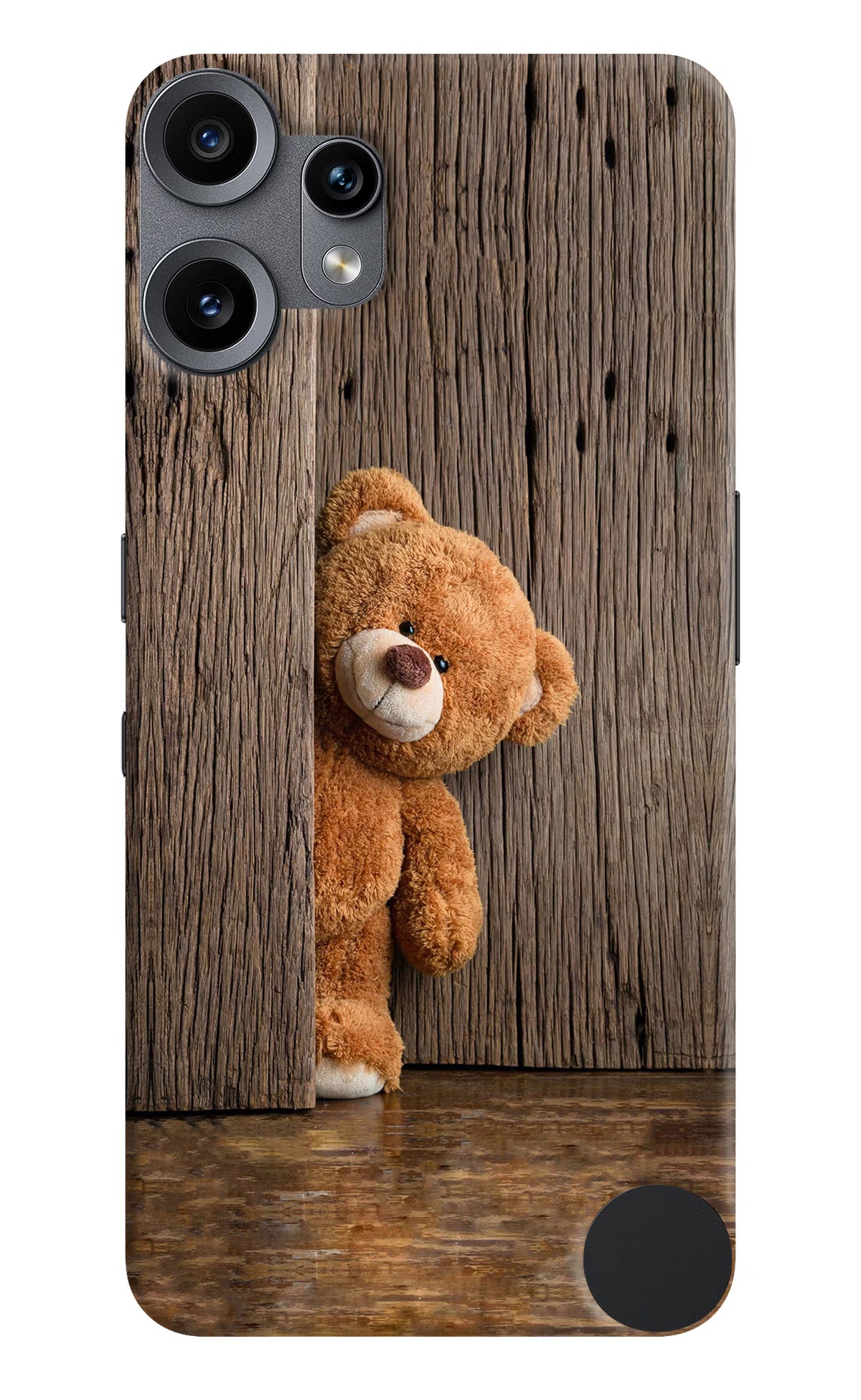 Teddy Wooden CMF by Nothing Phone 2 Pro Back Cover - Teddy Wooden CMF by Nothing Phone 2 Pro Hard Case Back Cover by Casekaro Teddy Wooden CMF by Nothing Phone 2 Pro Hard Case Back Cover by Casekaro