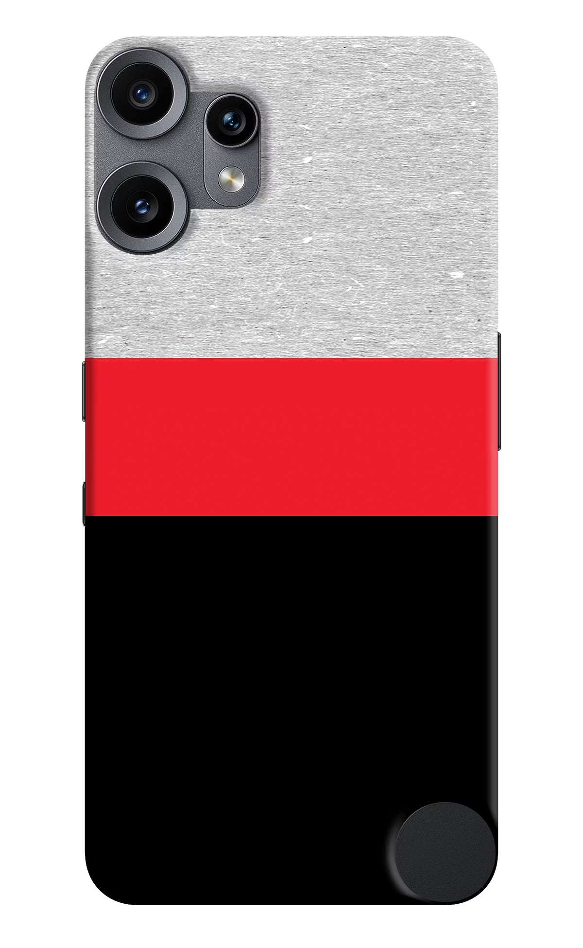 Tri Color Pattern CMF by Nothing Phone 2 Pro Back Cover - Tri Color Pattern CMF by Nothing Phone 2 Pro Hard Case Back Cover by Casekaro Tri Color Pattern CMF by Nothing Phone 2 Pro Hard Case Back Cover by Casekaro