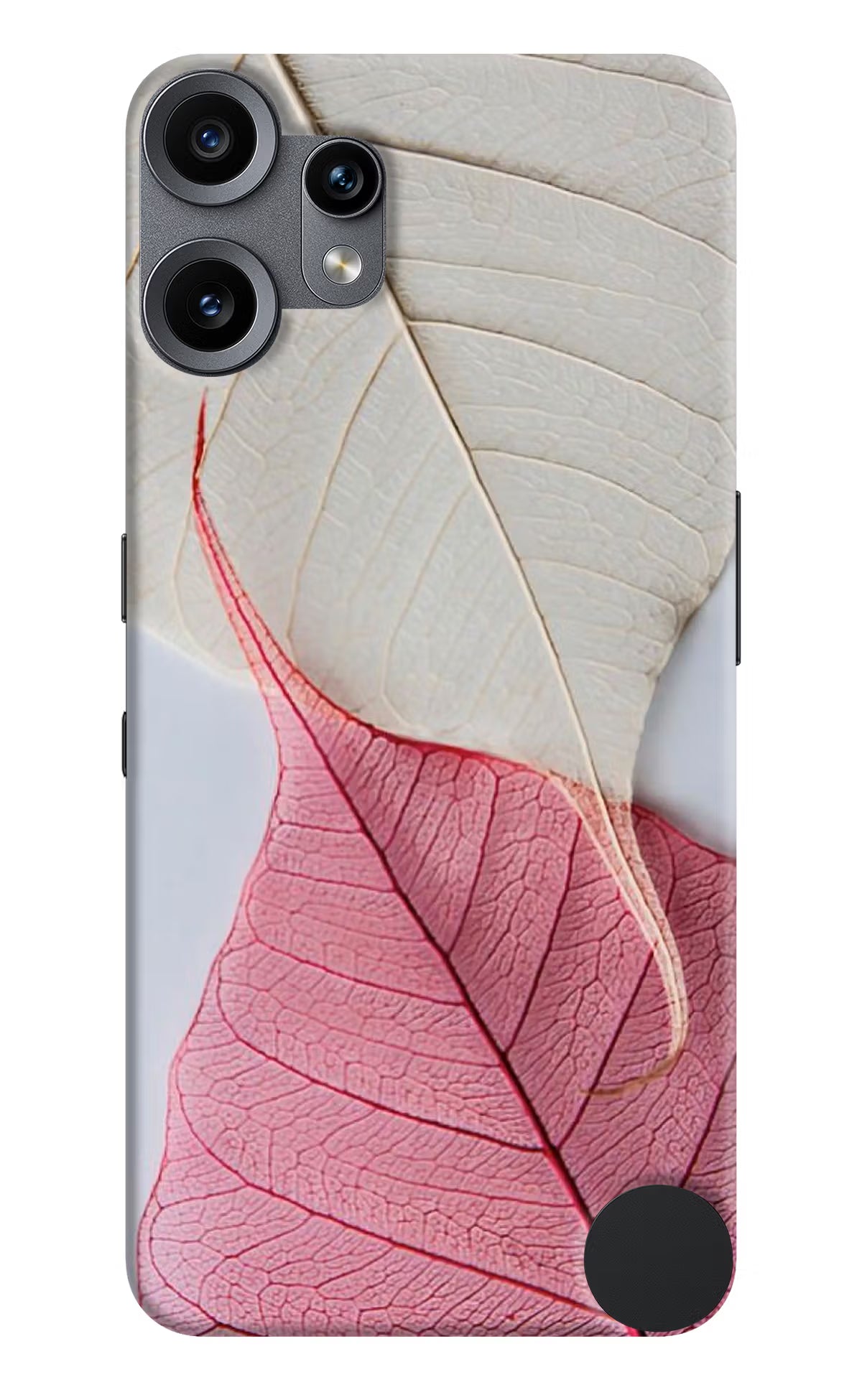 White Pink Leaf CMF by Nothing Phone 2 Pro Back Cover