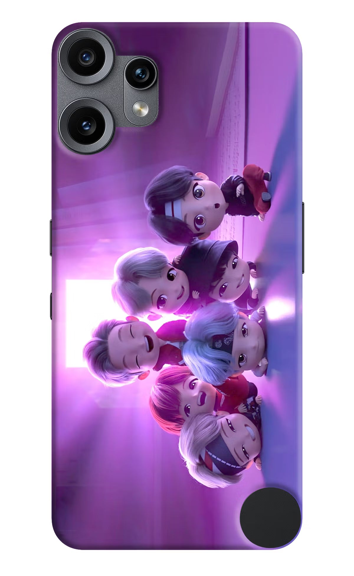 BTS Chibi CMF by Nothing Phone 2 Pro Back Cover - BTS Chibi CMF by Nothing Phone 2 Pro Hard Case Back Cover by Casekaro BTS Chibi CMF by Nothing Phone 2 Pro Hard Case Back Cover by Casekaro