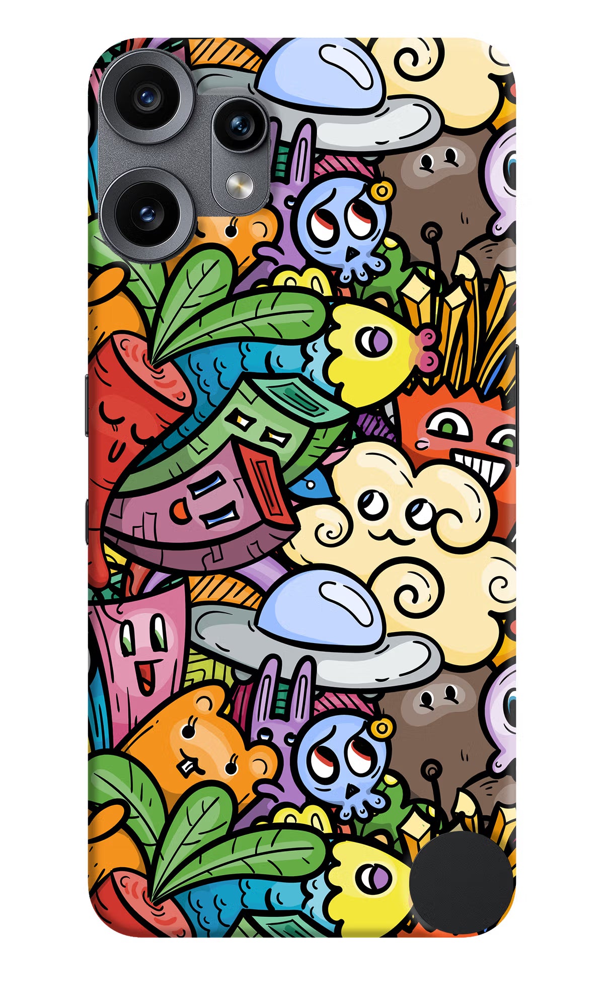 Veggie Doodle CMF by Nothing Phone 2 Pro Back Cover - Veggie Doodle CMF by Nothing Phone 2 Pro Hard Case Back Cover by Casekaro Veggie Doodle CMF by Nothing Phone 2 Pro Hard Case Back Cover by Casekaro