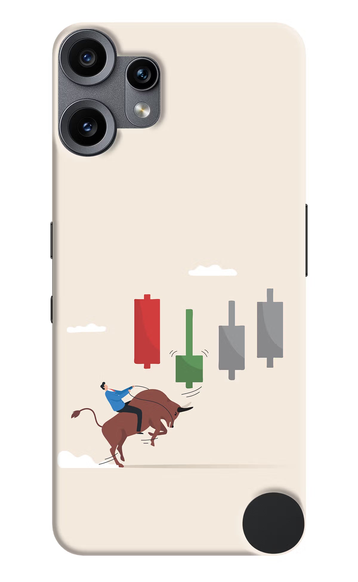 Bull Trading Momentum CMF by Nothing Phone 2 Pro Back Cover - Bull Trading Momentum CMF by Nothing Phone 2 Pro Hard Case Back Cover by Casekaro Bull Trading Momentum CMF by Nothing Phone 2 Pro Hard Case Back Cover by Casekaro