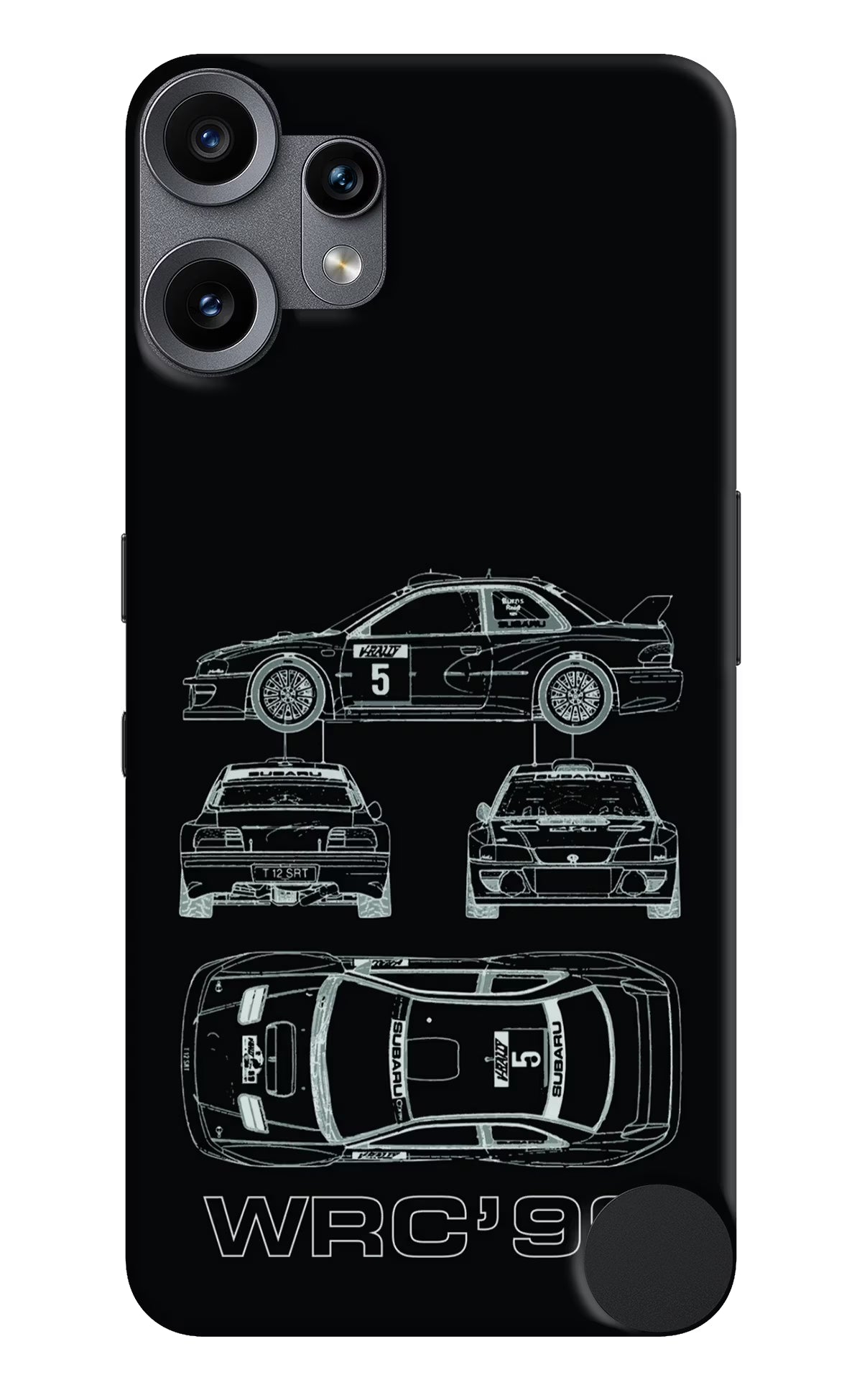 WRC'99 CMF by Nothing Phone 2 Pro Back Cover - WRC'99 CMF by Nothing Phone 2 Pro Hard Case Back Cover by Casekaro WRC'99 CMF by Nothing Phone 2 Pro Hard Case Back Cover by Casekaro