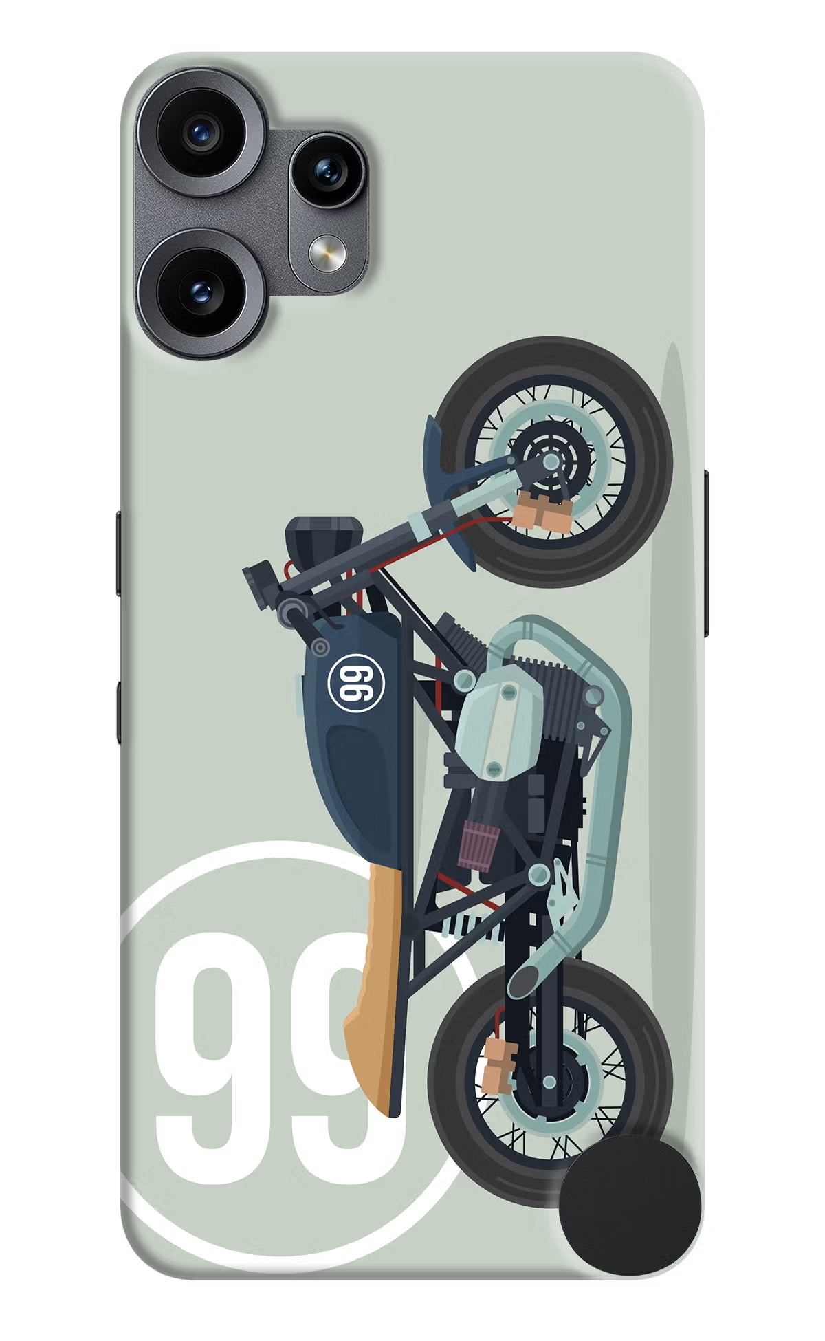 Classic Cafe Racer 99 CMF by Nothing Phone 2 Pro Back Cover - Classic Cafe Racer 99 CMF by Nothing Phone 2 Pro Hard Case Back Cover by Casekaro Classic Cafe Racer 99 CMF by Nothing Phone 2 Pro Hard Case Back Cover by Casekaro
