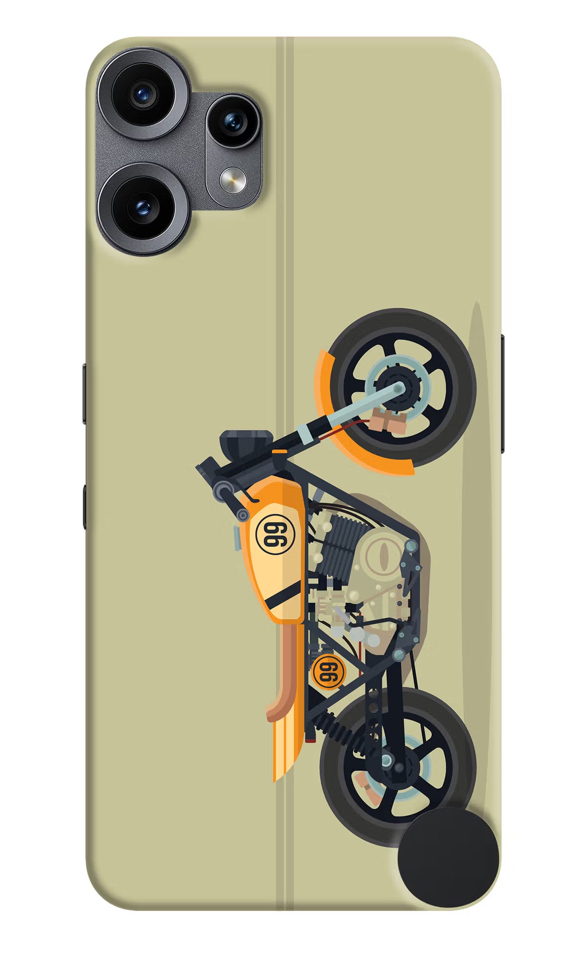 Vertical Speedster CMF by Nothing Phone 2 Pro Back Cover - Vertical Speedster CMF by Nothing Phone 2 Pro Hard Case Back Cover by Casekaro Vertical Speedster CMF by Nothing Phone 2 Pro Hard Case Back Cover by Casekaro