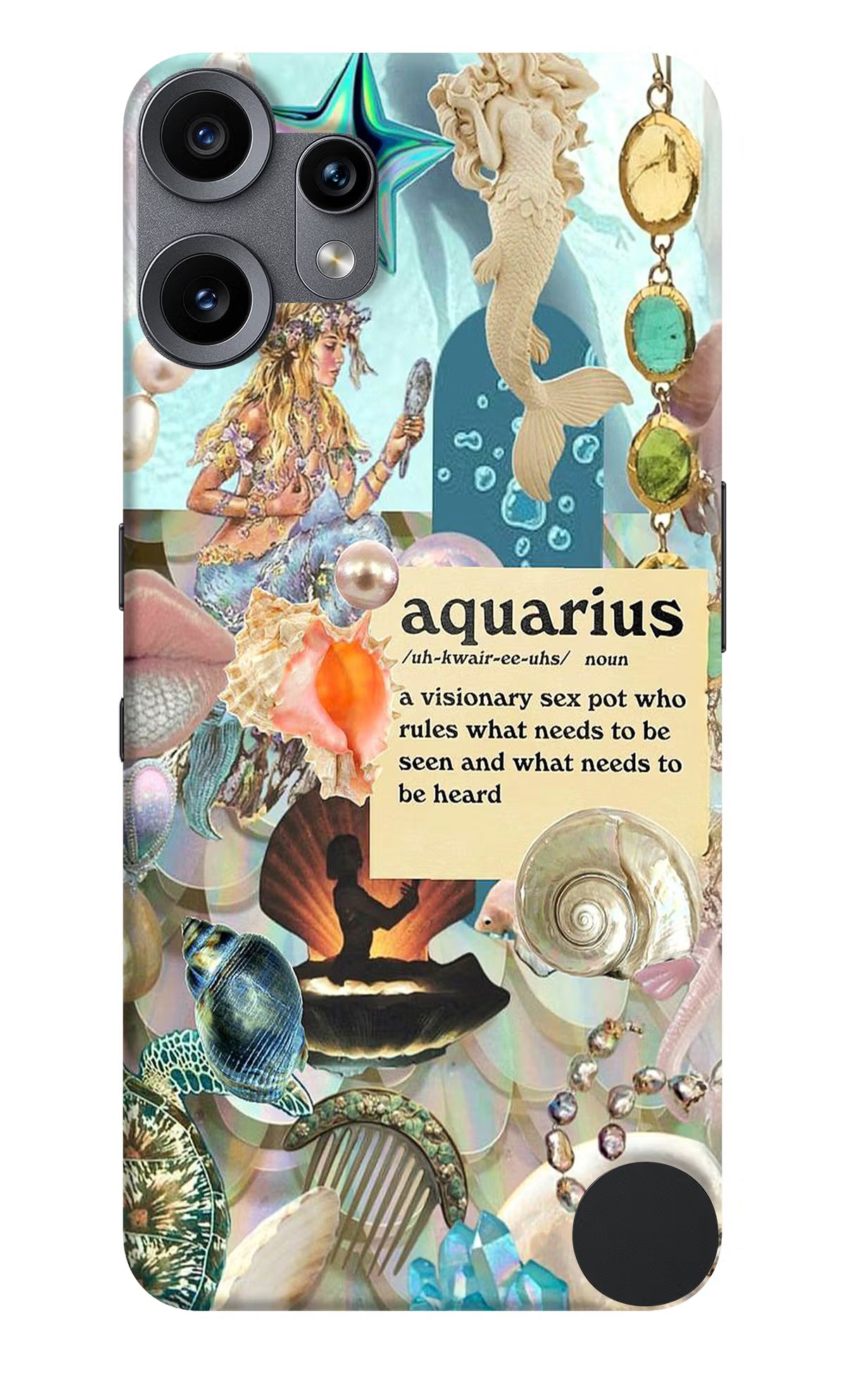 Aquarius Zodiac CMF by Nothing Phone 2 Pro Back Cover - Aquarius Zodiac CMF by Nothing Phone 2 Pro Hard Case Back Cover by Casekaro Aquarius Zodiac CMF by Nothing Phone 2 Pro Hard Case Back Cover by Casekaro