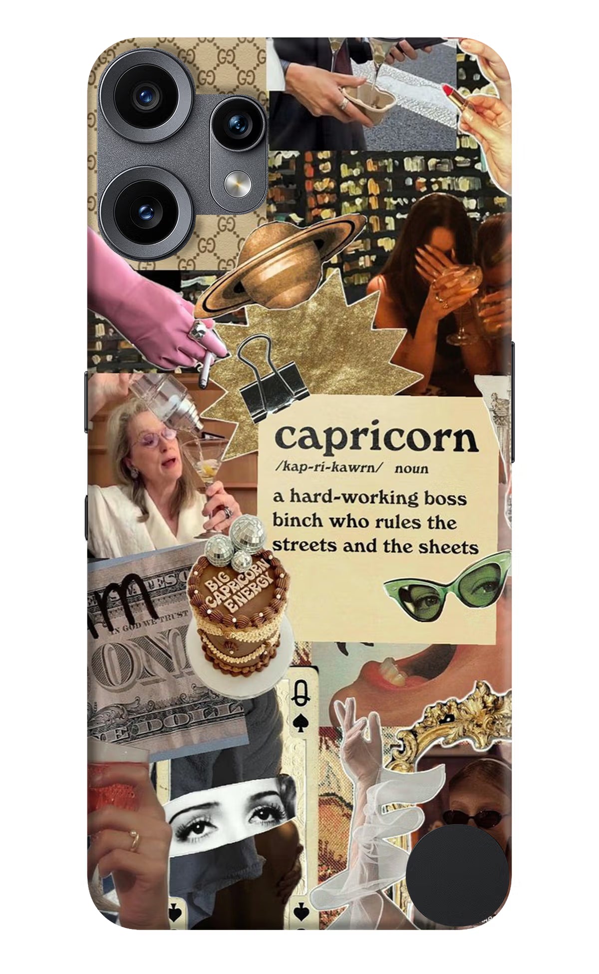 Capricorn Zodiac CMF by Nothing Phone 2 Pro Back Cover - Capricorn Zodiac CMF by Nothing Phone 2 Pro Hard Case Back Cover by Casekaro Capricorn Zodiac CMF by Nothing Phone 2 Pro Hard Case Back Cover by Casekaro