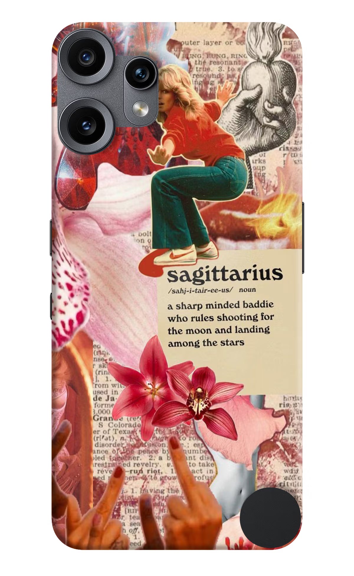 Sagittarius Zodiac CMF by Nothing Phone 2 Pro Back Cover - Sagittarius Zodiac CMF by Nothing Phone 2 Pro Hard Case Back Cover by Casekaro Sagittarius Zodiac CMF by Nothing Phone 2 Pro Hard Case Back Cover by Casekaro