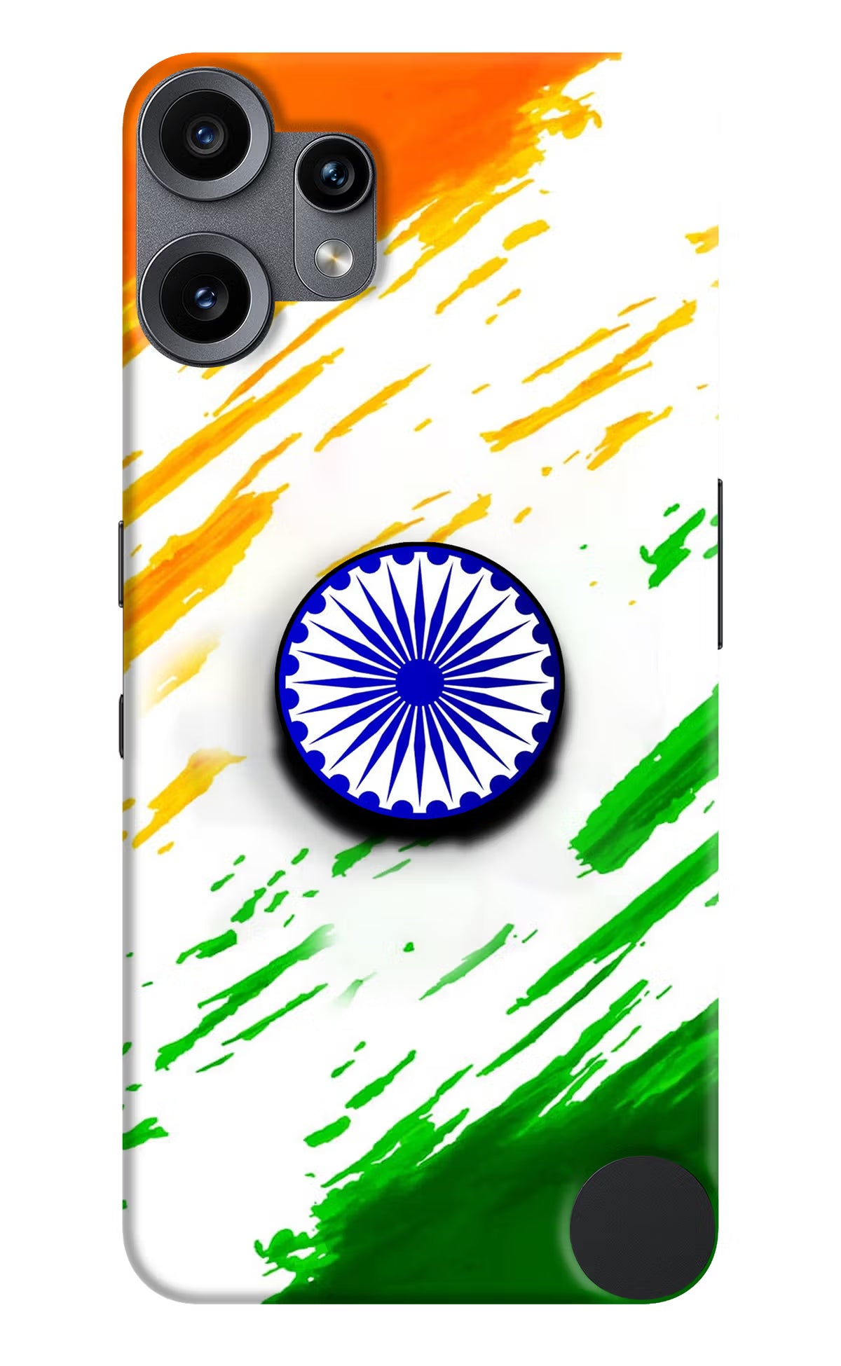 Indian Flag Ashoka Chakra CMF by Nothing Phone 2 Pro Pop Case - Indian Flag Ashoka Chakra CMF by Nothing Phone 2 Pro Pop Case by Casekaro Indian Flag Ashoka Chakra CMF by Nothing Phone 2 Pro Pop Case by Casekaro