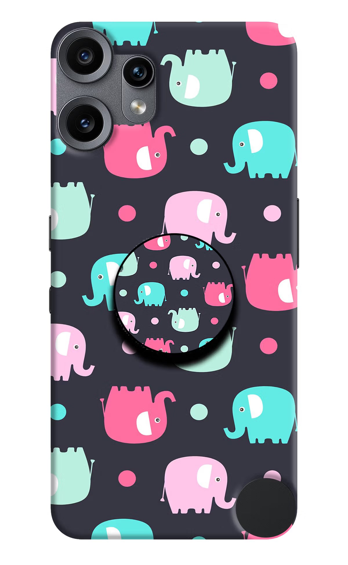 Baby Elephants CMF by Nothing Phone 2 Pro Pop Case - Baby Elephants CMF by Nothing Phone 2 Pro Pop Case by Casekaro Baby Elephants CMF by Nothing Phone 2 Pro Pop Case by Casekaro