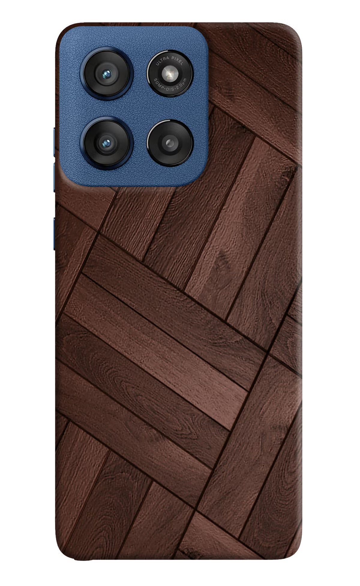 Wooden Texture Design Moto Edge 60 Stylus Hard Case Back Cover by Casekaro