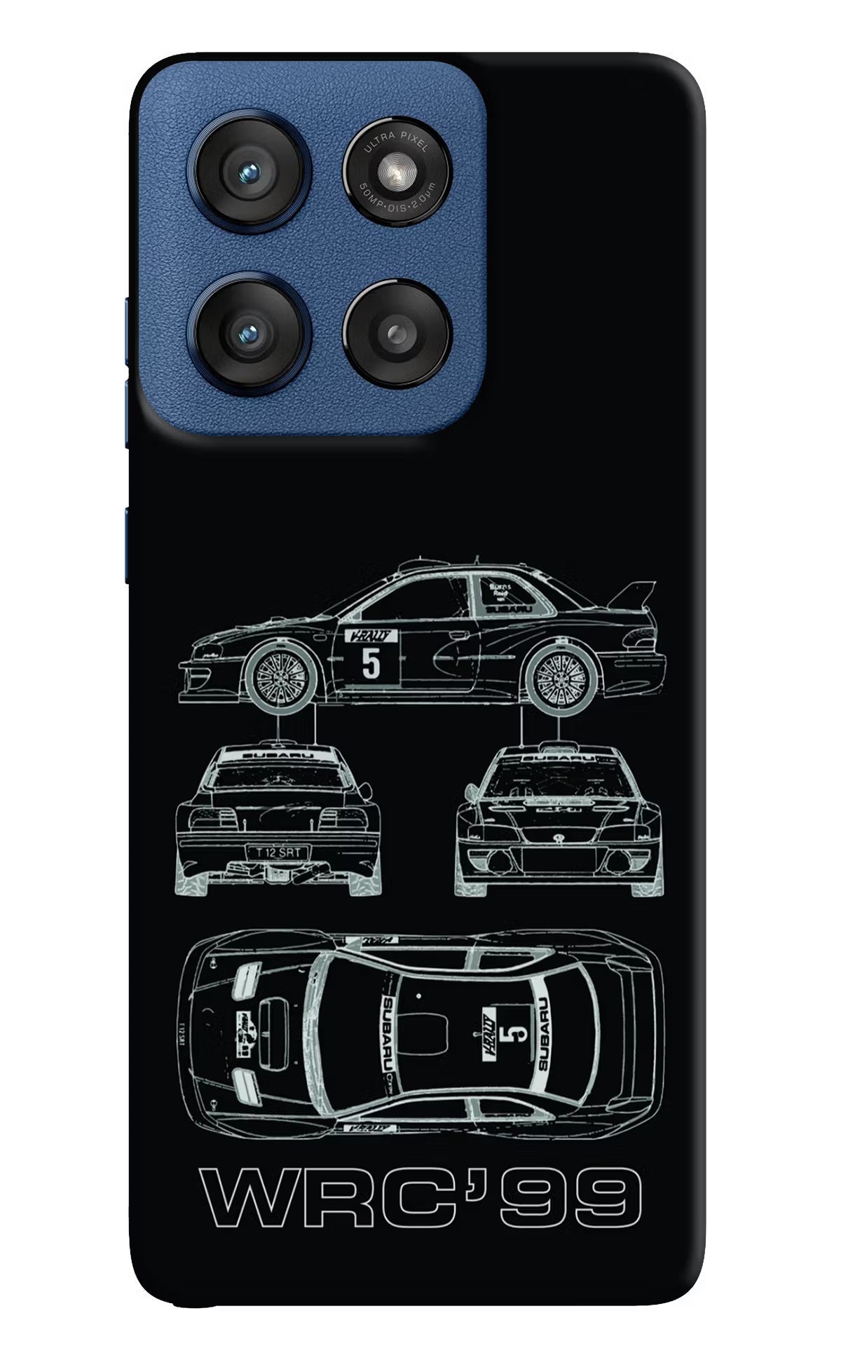 WRC'99 Moto Edge 60 Stylus Hard Case Back Cover by Casekaro