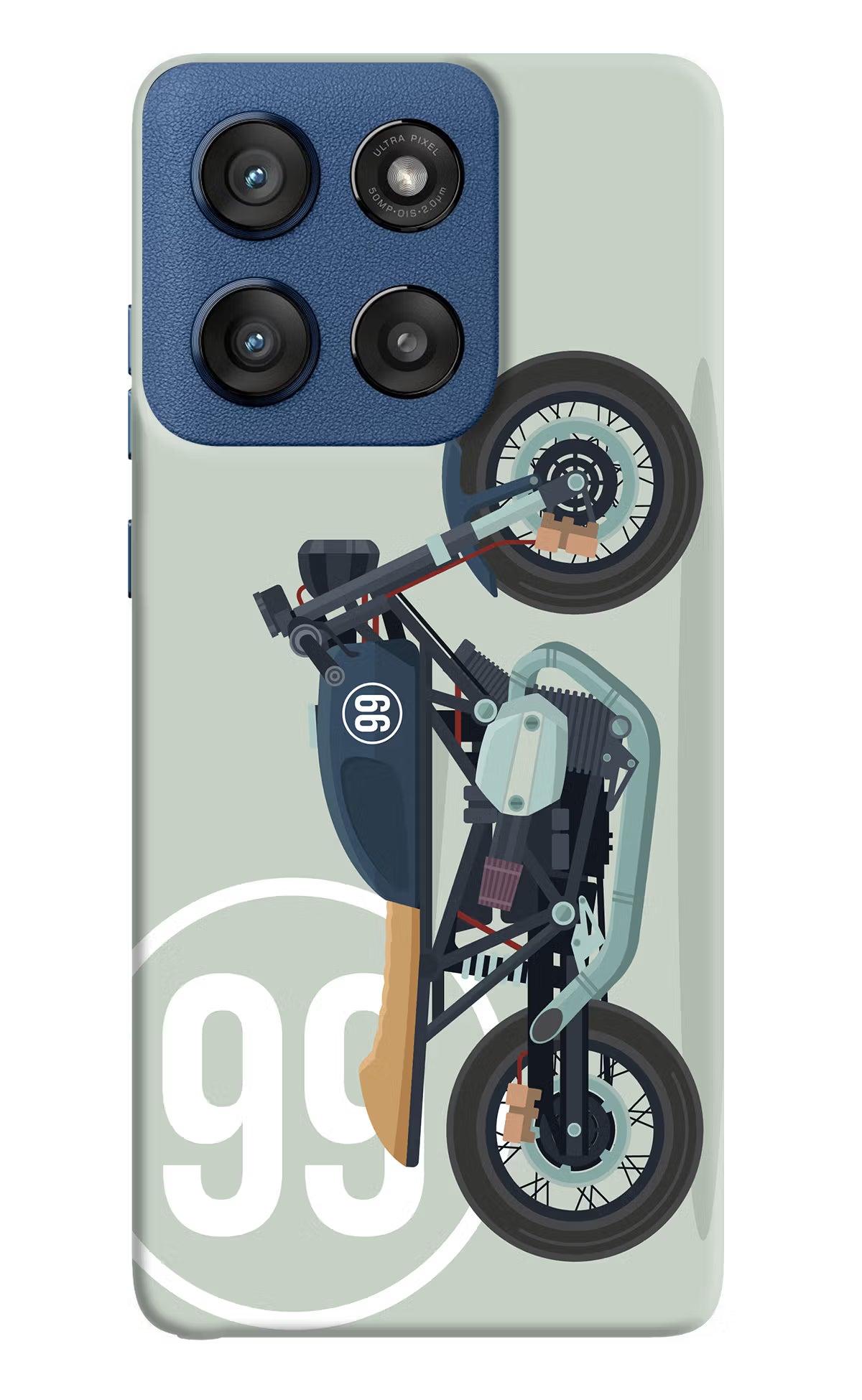 Classic Cafe Racer 99 Moto Edge 60 Stylus Hard Case Back Cover by Casekaro