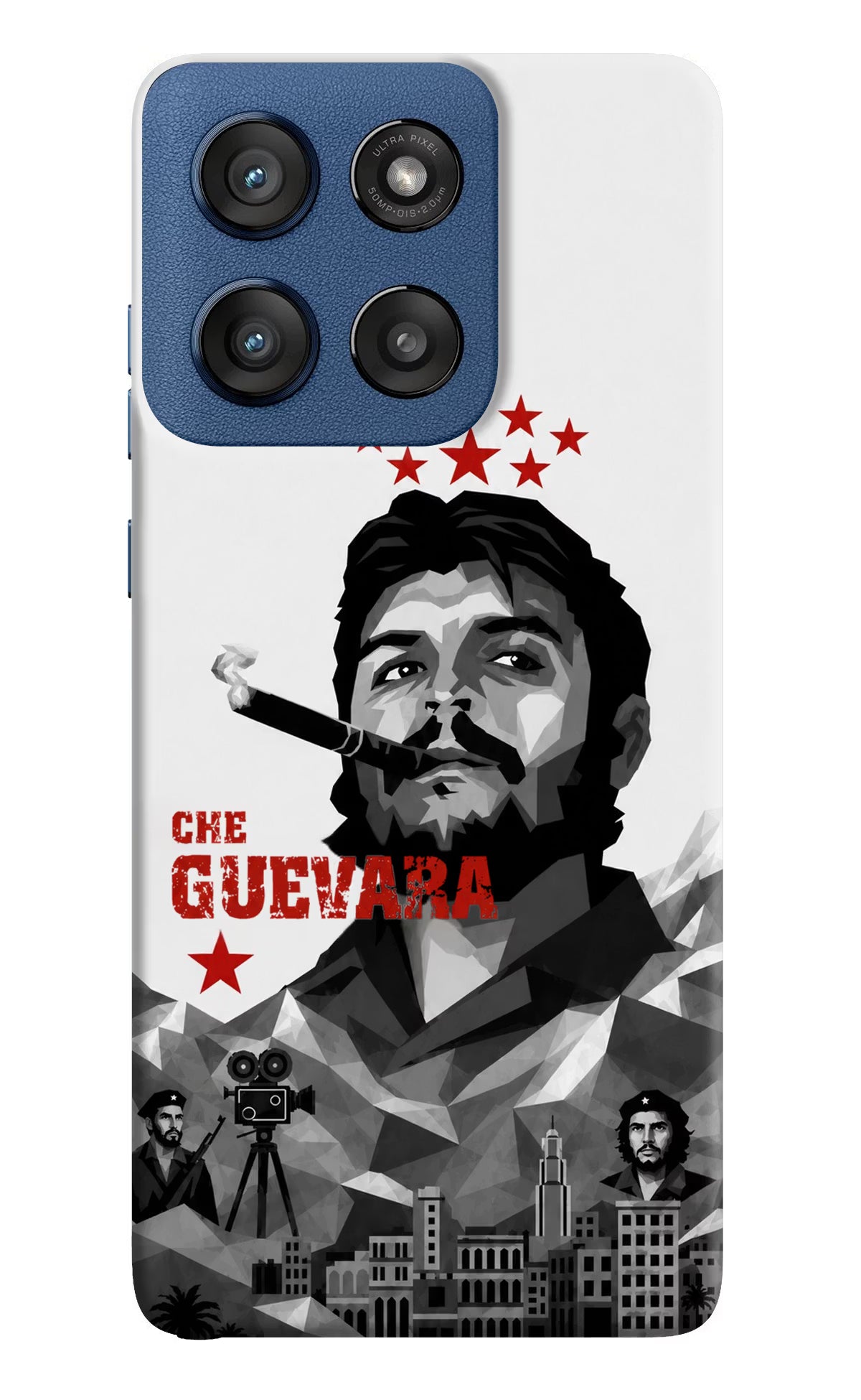 Che Guevara Iconic Moto Edge 60 Stylus Back Cover - Che Guevara Iconic Moto Edge 60 Stylus Back Cover Che Guevara Iconic Moto Edge 60 Stylus Back Cover