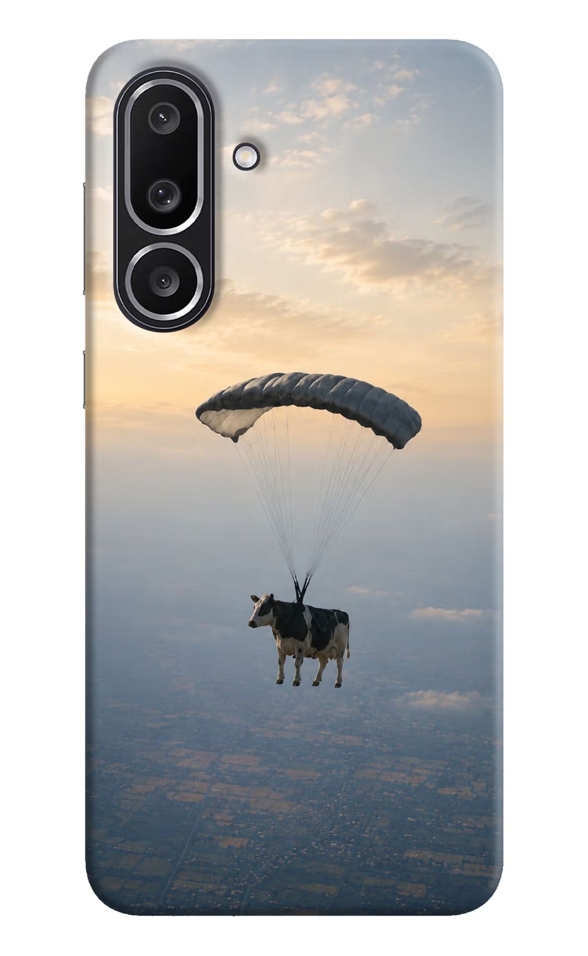 Skydiving Cow Samsung M56 5G Back Cover - Skydiving Cow Samsung M56 5G Back Cover Skydiving Cow Samsung M56 5G Back Cover