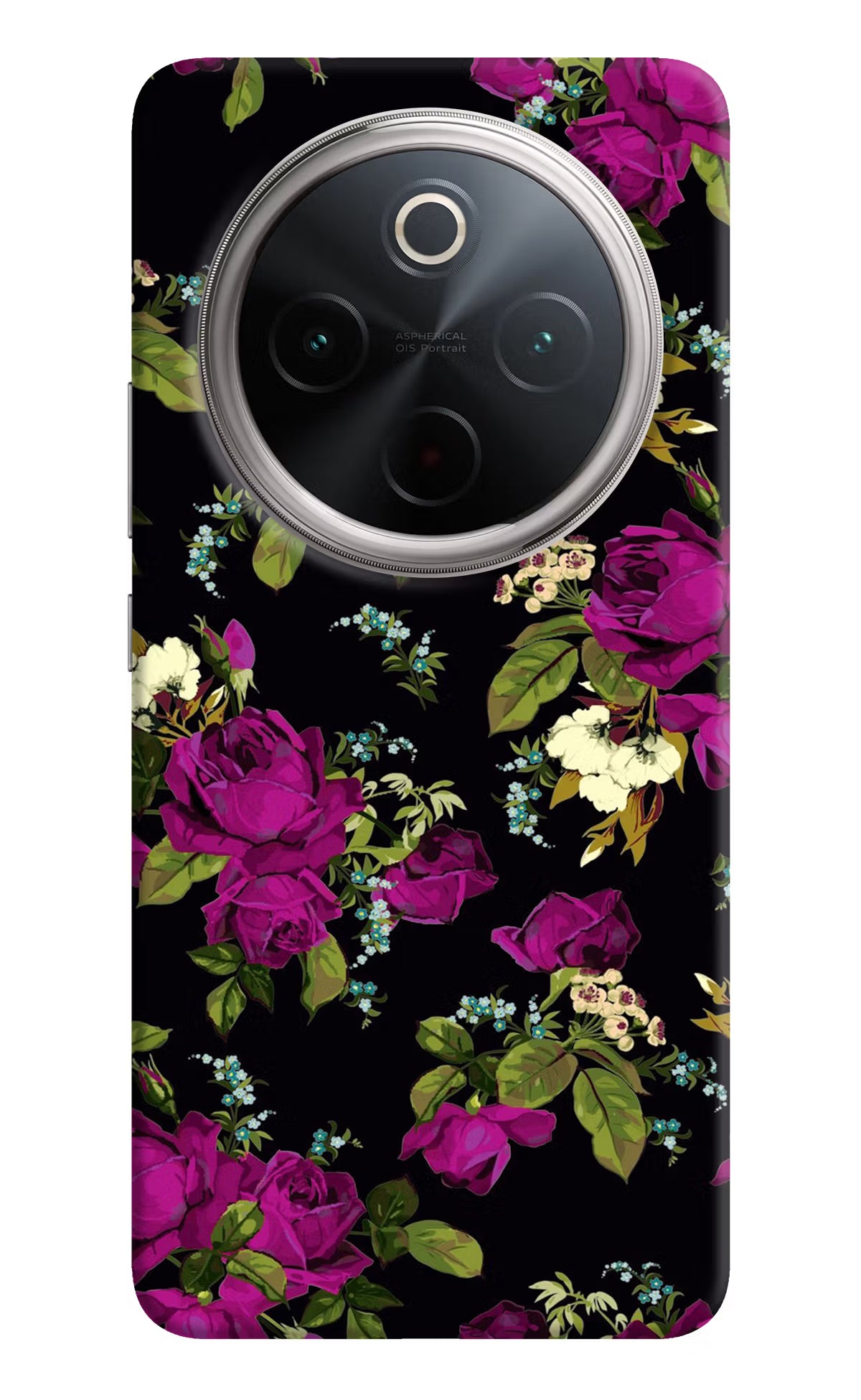 Flowers Vivo T4 5G Back Cover - Flowers Vivo T4 5G Hard Case Back Cover by Casekaro Flowers Vivo T4 5G Hard Case Back Cover by Casekaro