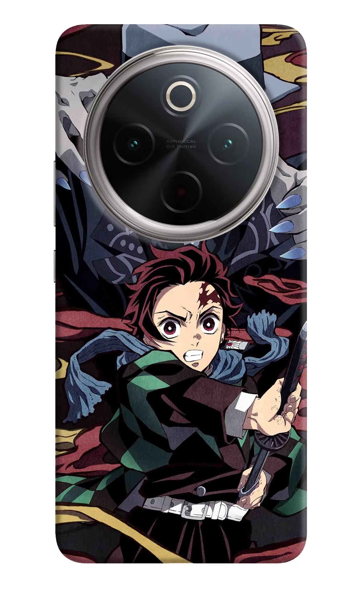 Demon Slayer Vivo T4 5G Back Cover - Demon Slayer Vivo T4 5G Hard Case Back Cover by Casekaro Demon Slayer Vivo T4 5G Hard Case Back Cover by Casekaro